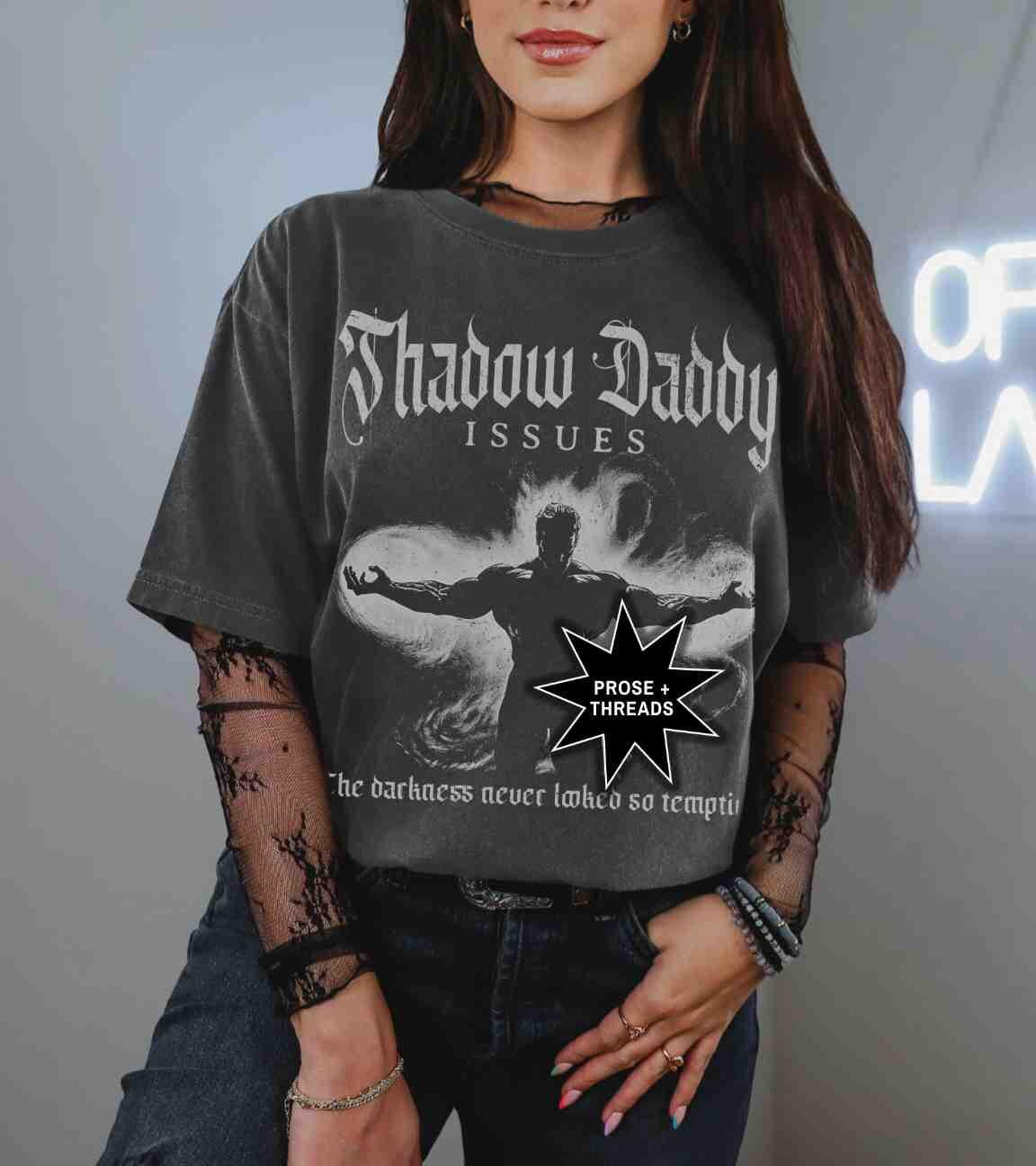 Dark romantasy reader tee inspired by morally gray book boyfriends