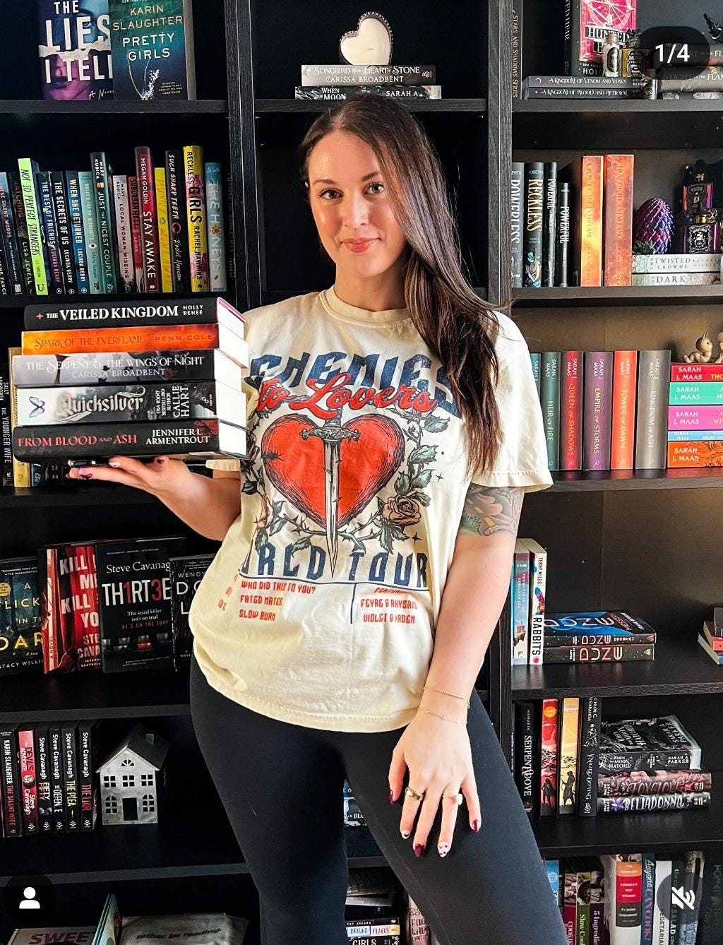 Vintage romantasy shirt for BookTok readers and slow-burn romance fans