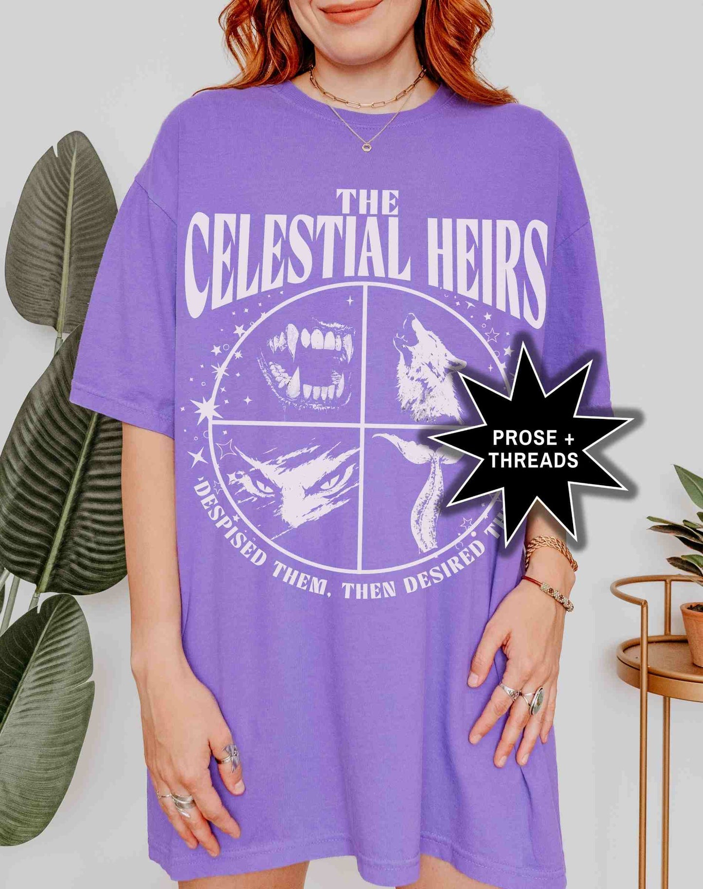 Fantasy romance reader tee for cozy book lovers