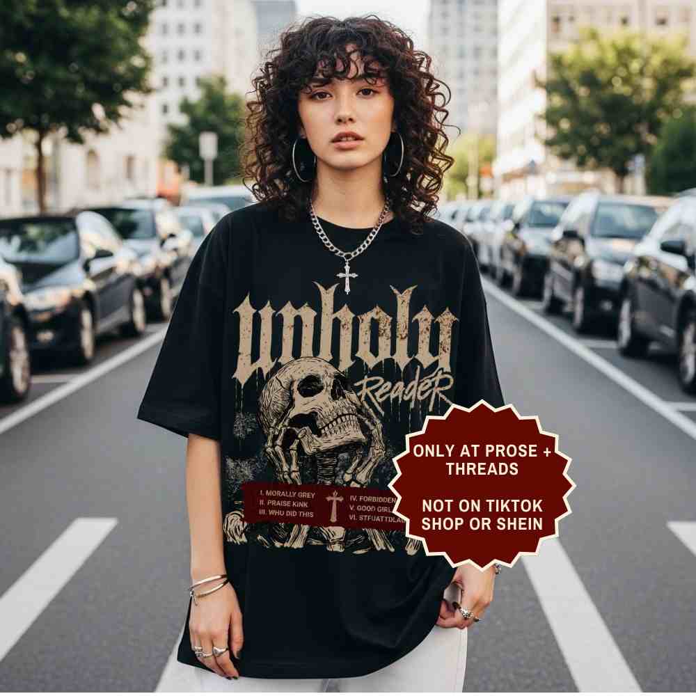 Dark Romance Reader Shirt featuring an Unhinged Book Lover graphic