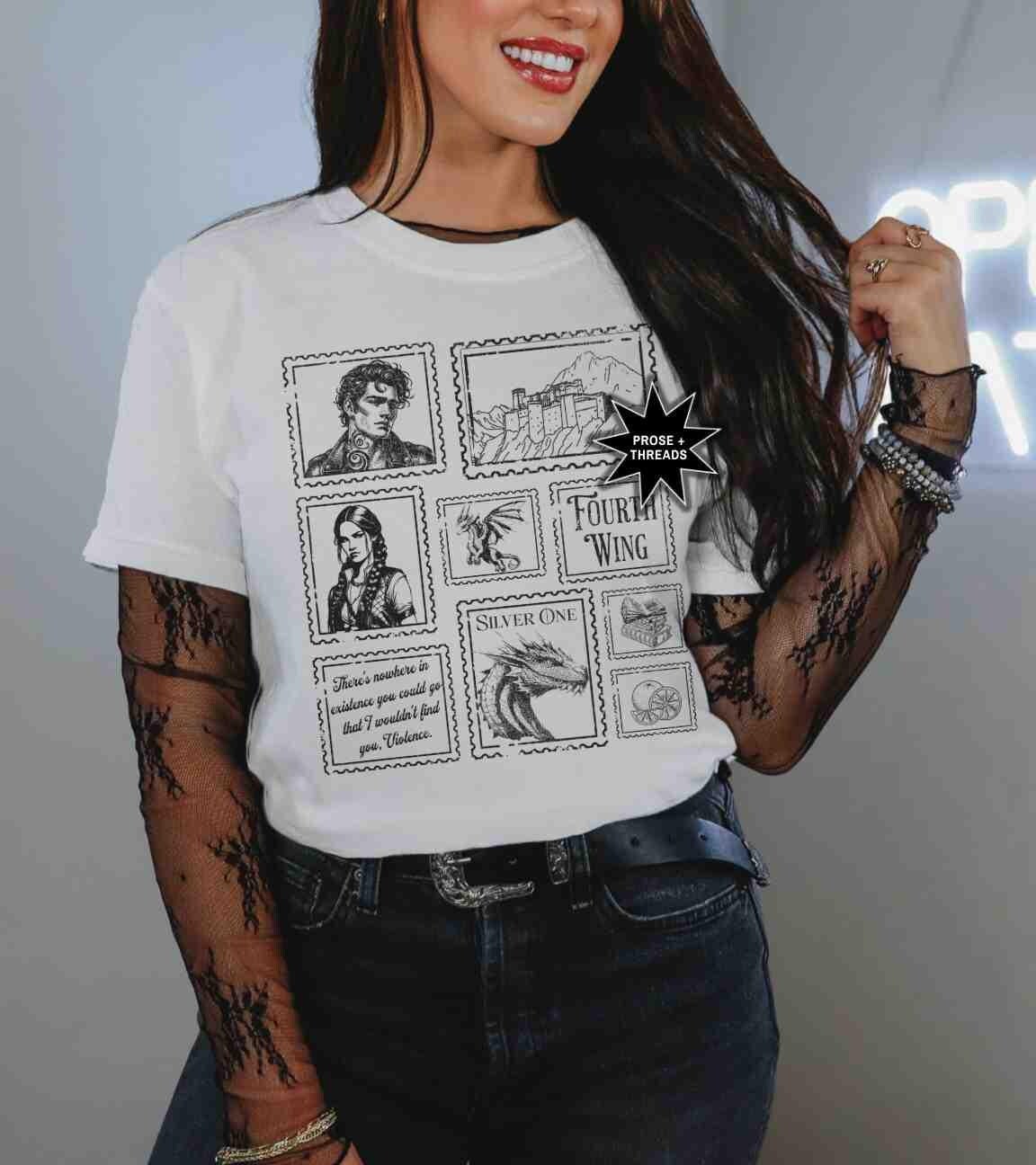 Fourth Wing Stamp Shirt