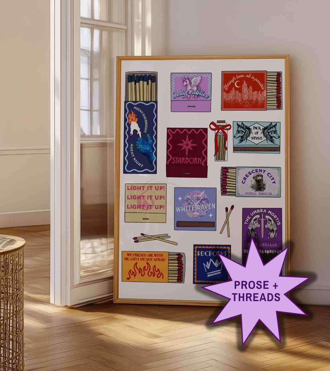 Crescent City Matchbox Collage Art Print