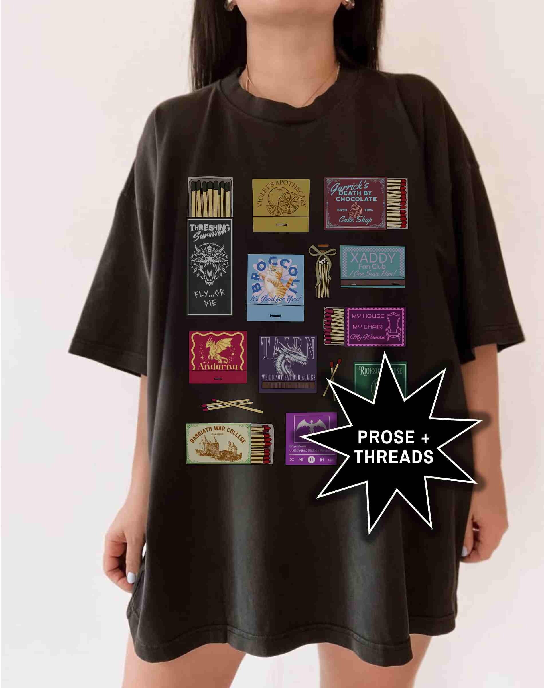 Fourth Wing Matchbox Collage Shirt