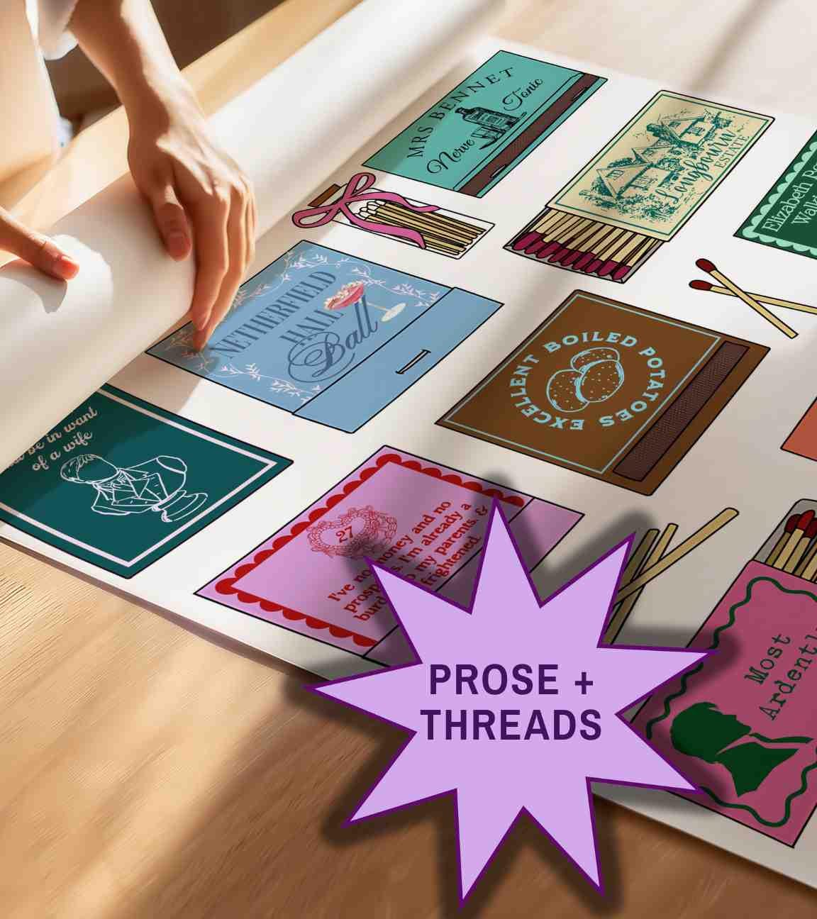 Pride And Prejudice Matchbox Collage Art