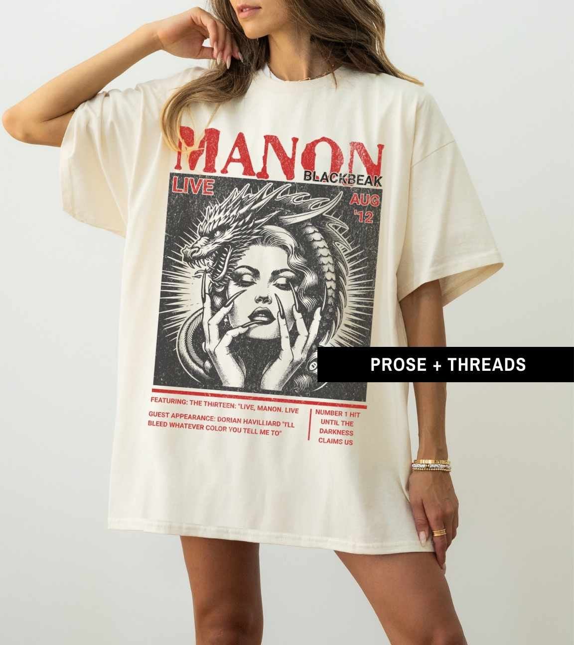 Manon Blackbeak Distressed Band Shirt