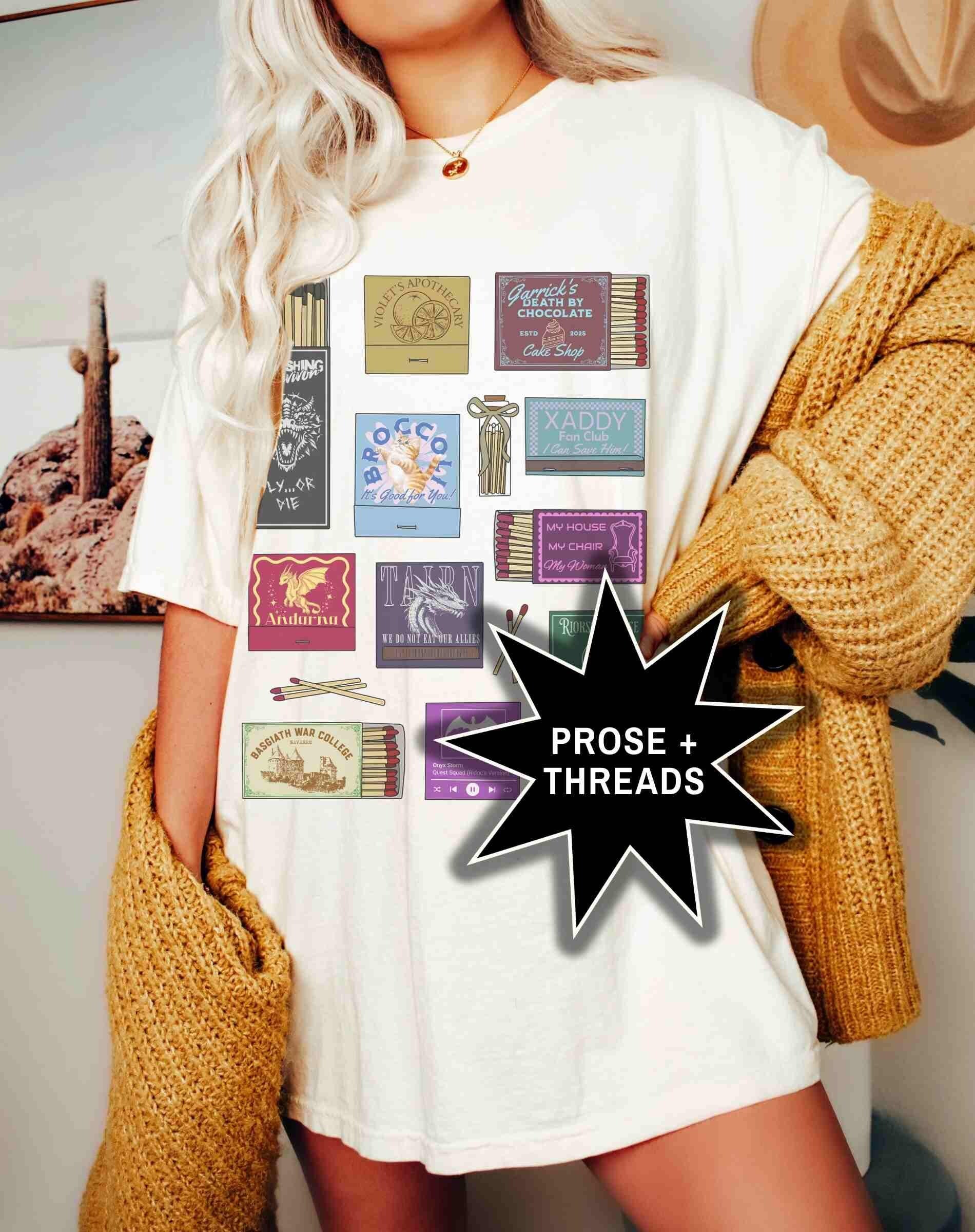 Fourth Wing Matchbox Collage Shirt