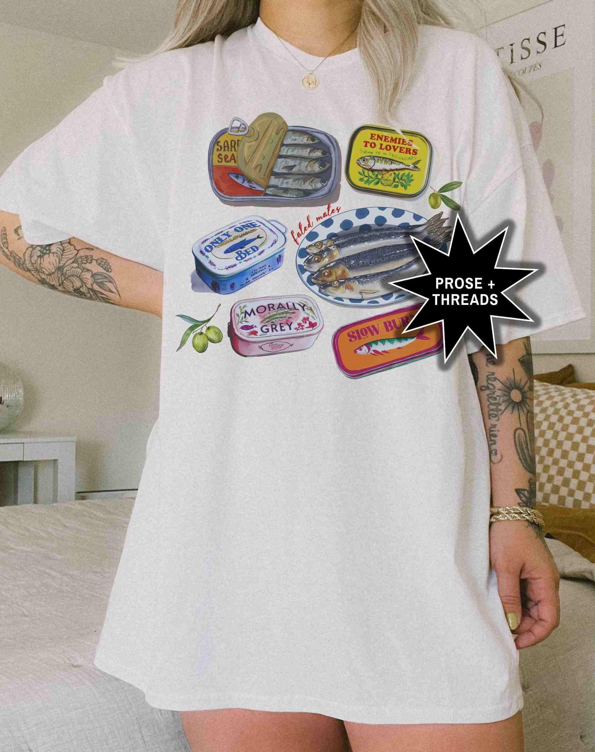 Sardine Book Trope Shirt