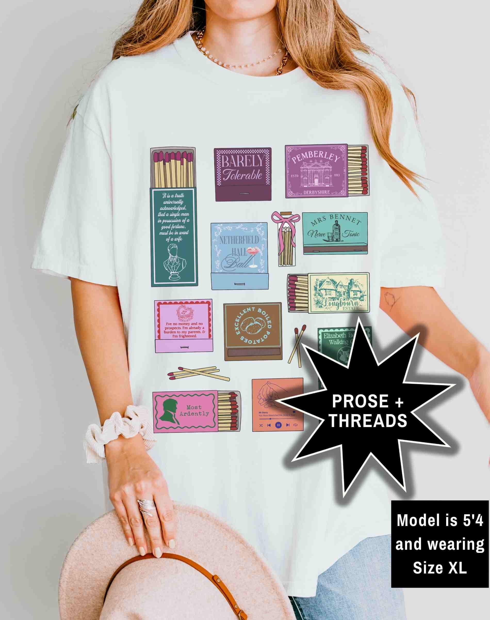 Pride And Prejudice Matchbox Collage Shirt