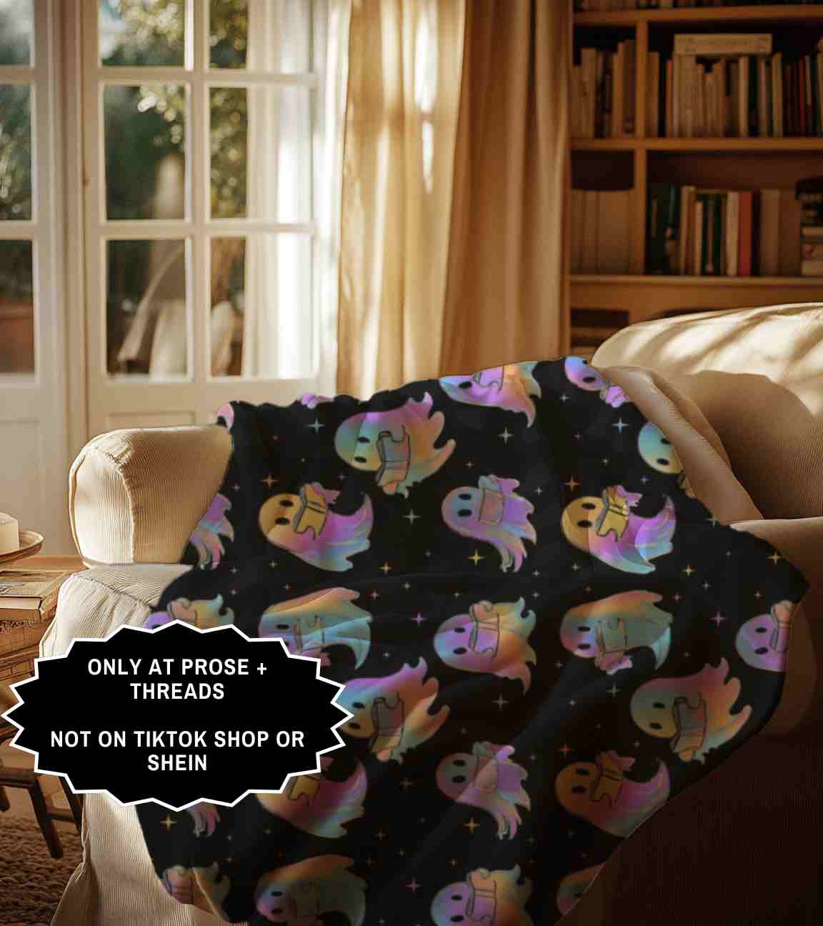 Halloween Ghost Book Blanket