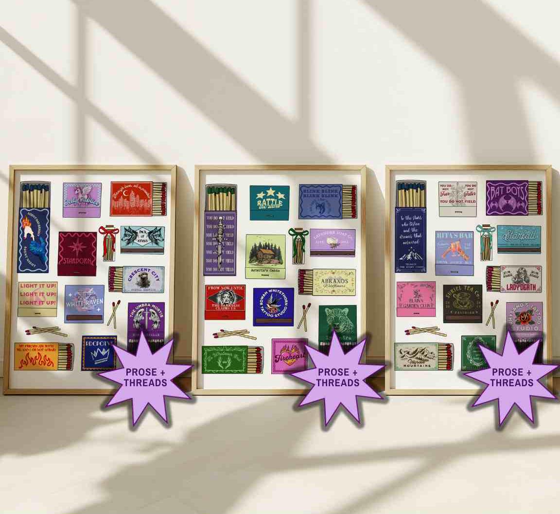 Throne Of Glass Matchbox Collage Art Print