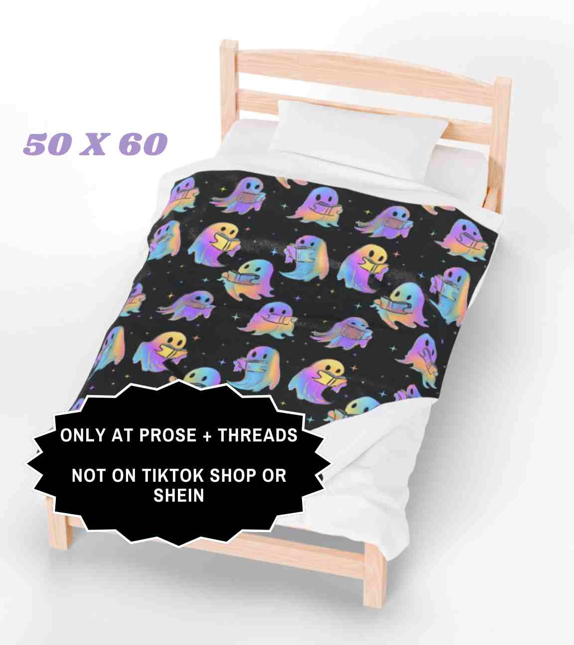 Halloween Ghost Book Blanket