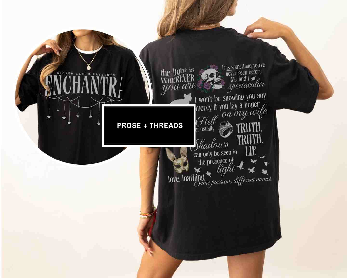 Enchantra Back Print Shirt