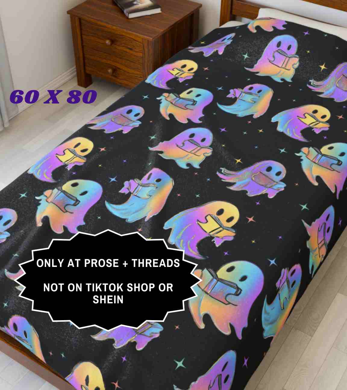 Halloween Ghost Book Blanket