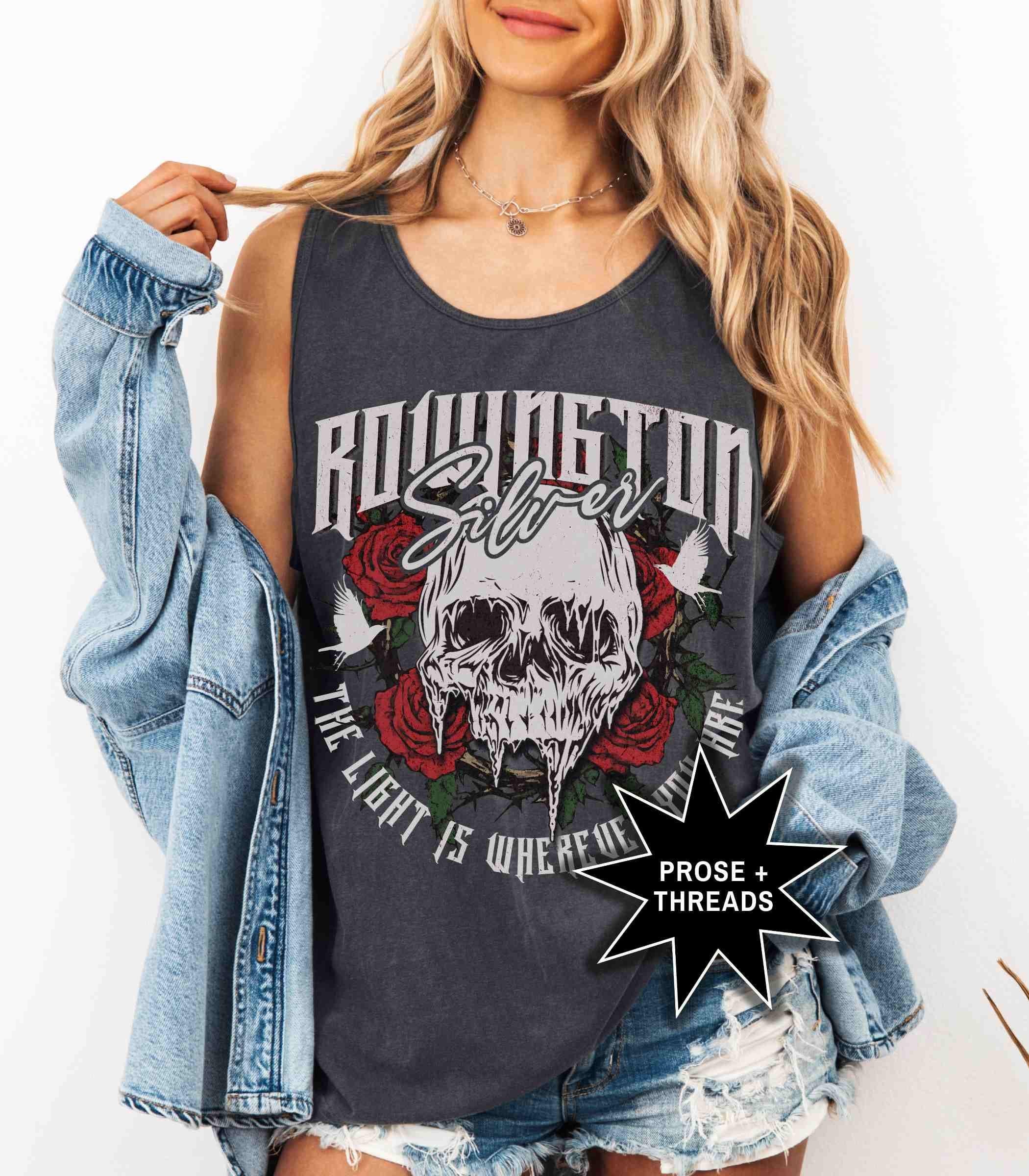 Rowington Silver Distressed Tank