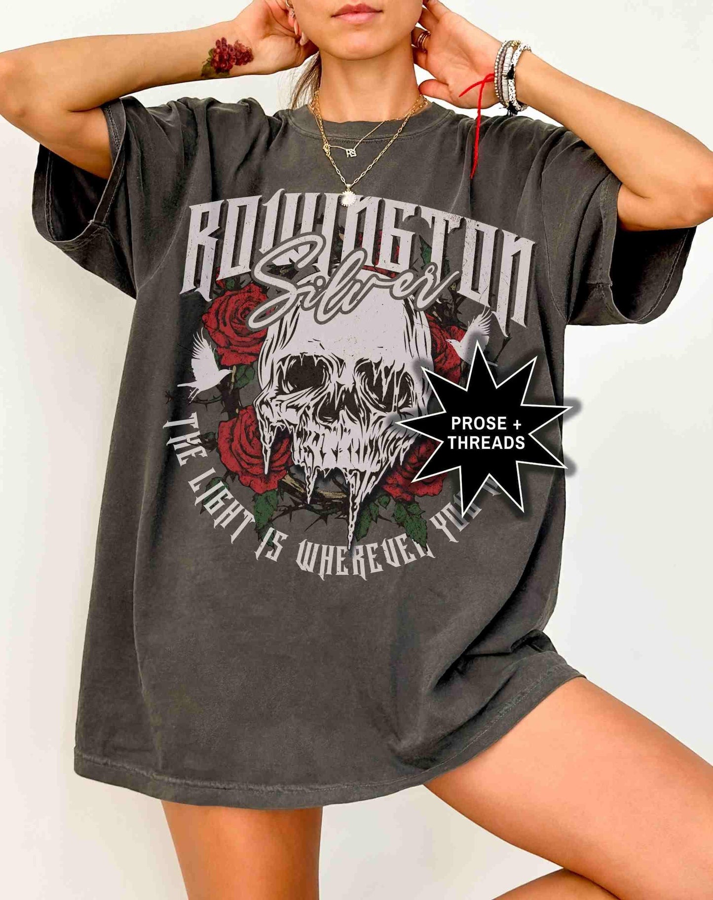 Rowington Silver Distressed Shirt