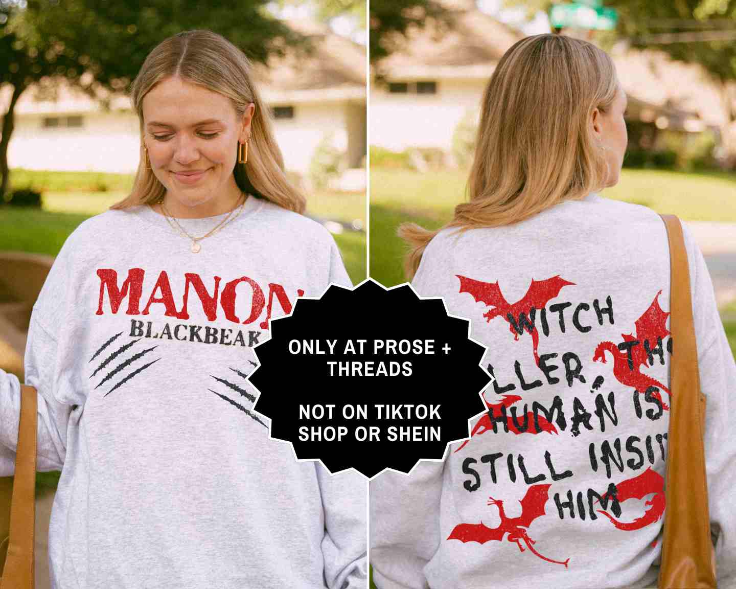 Manon Blackbeak Witch Killer 2 Sided Sweatshirt