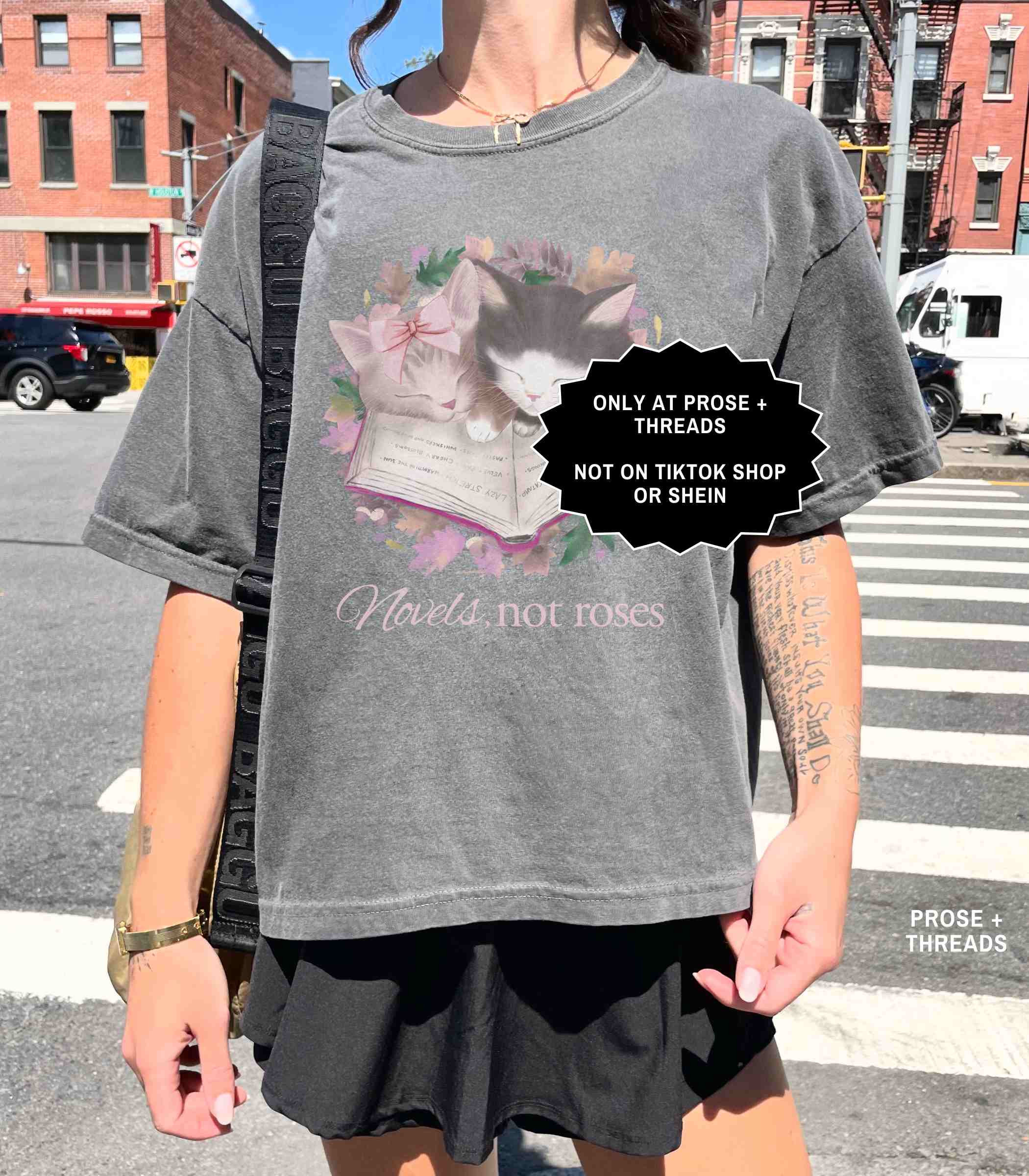 Novels Not Roses Boxy Tee