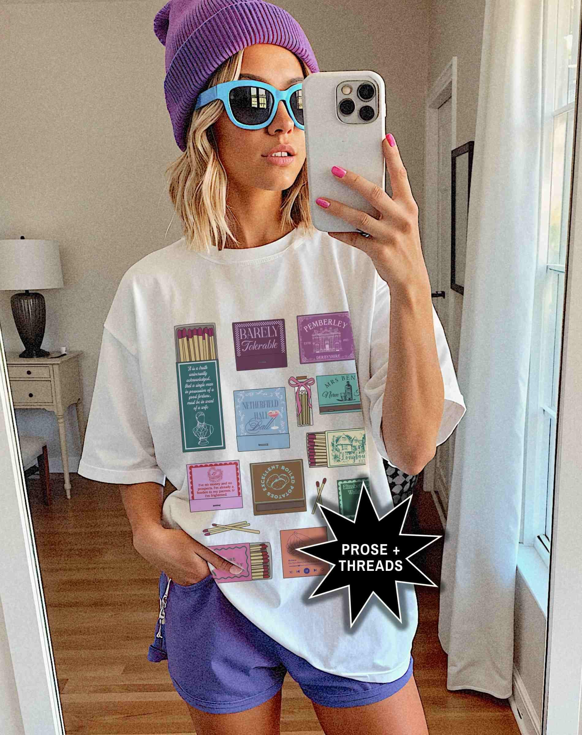 Pride And Prejudice Matchbox Collage Shirt