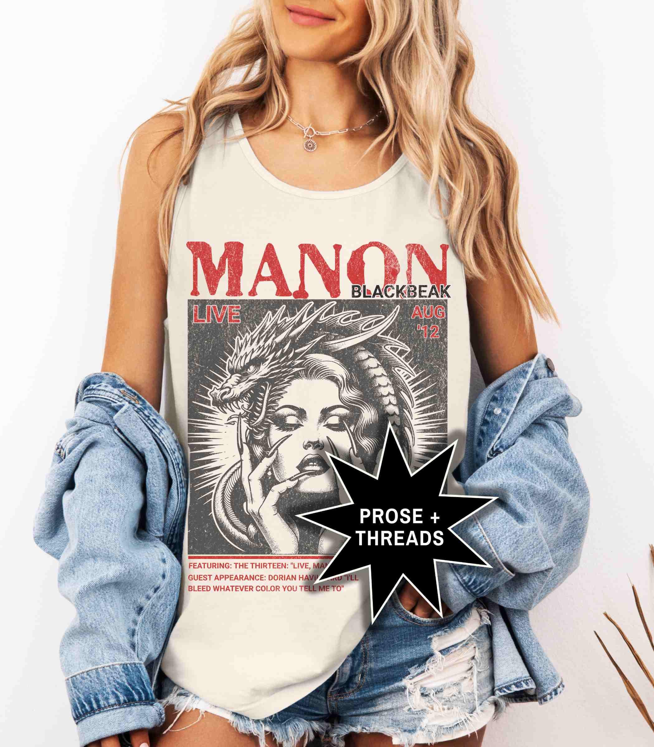 Manon Blackbeak Distressed Band Tank