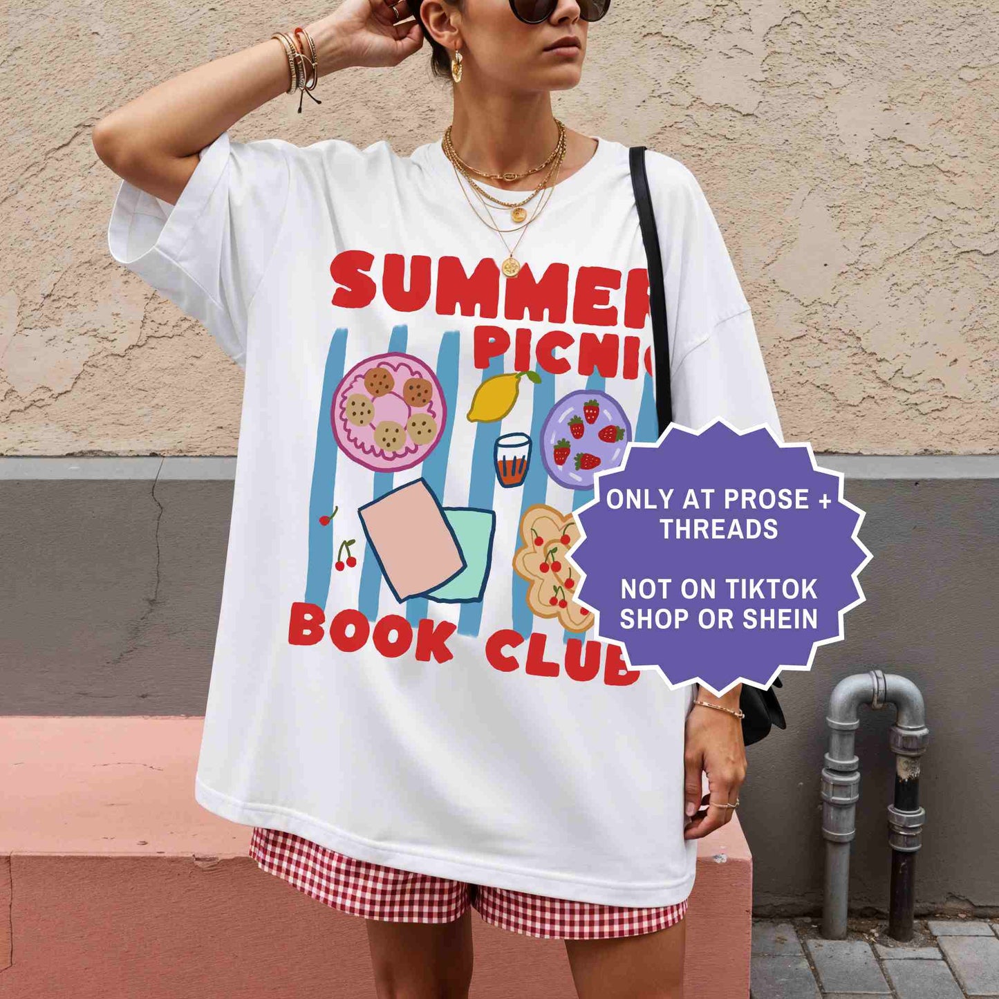 Summer Picnic Book Club Tee – Book Lover Shirt