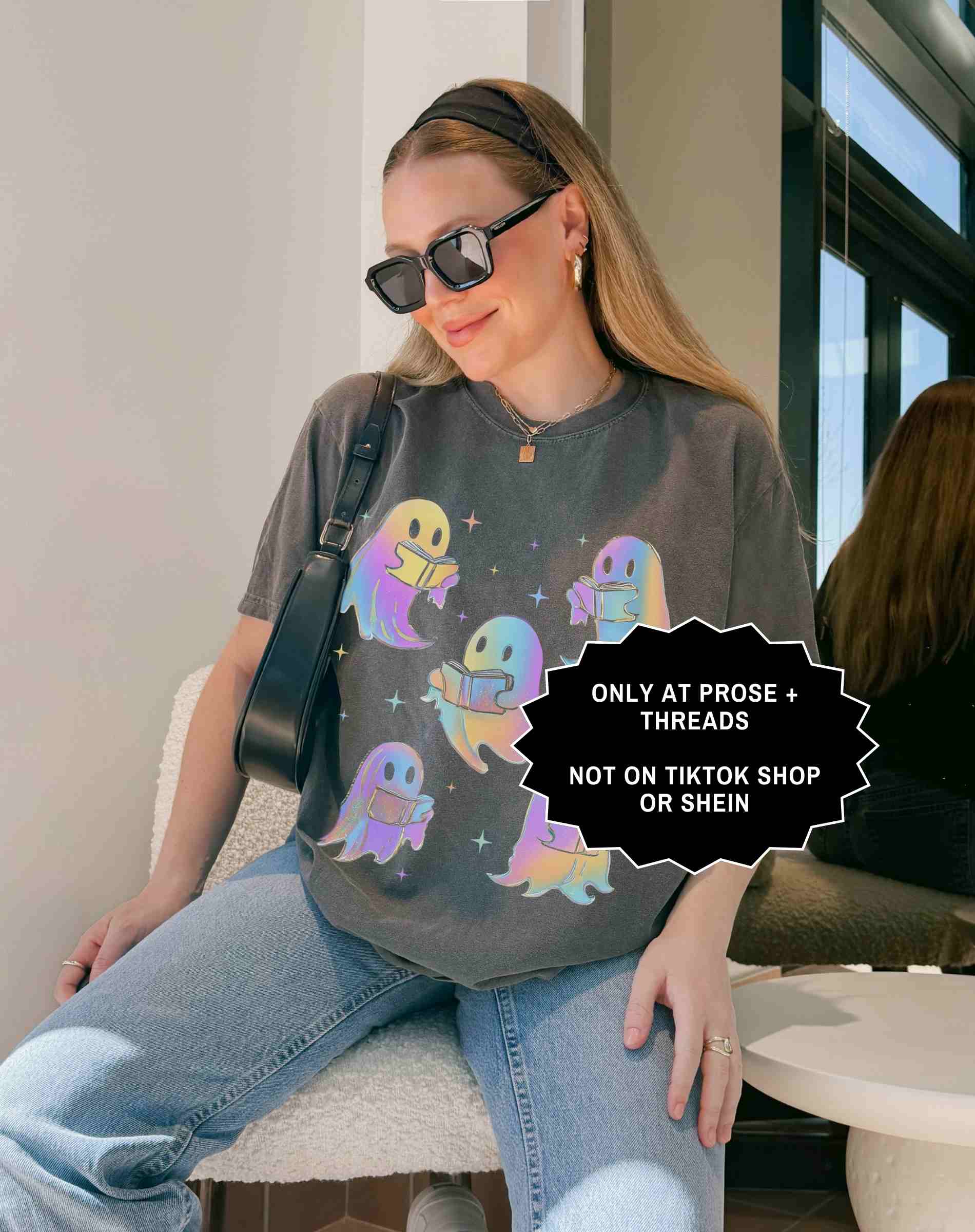 Ghost Reading Book Shirt