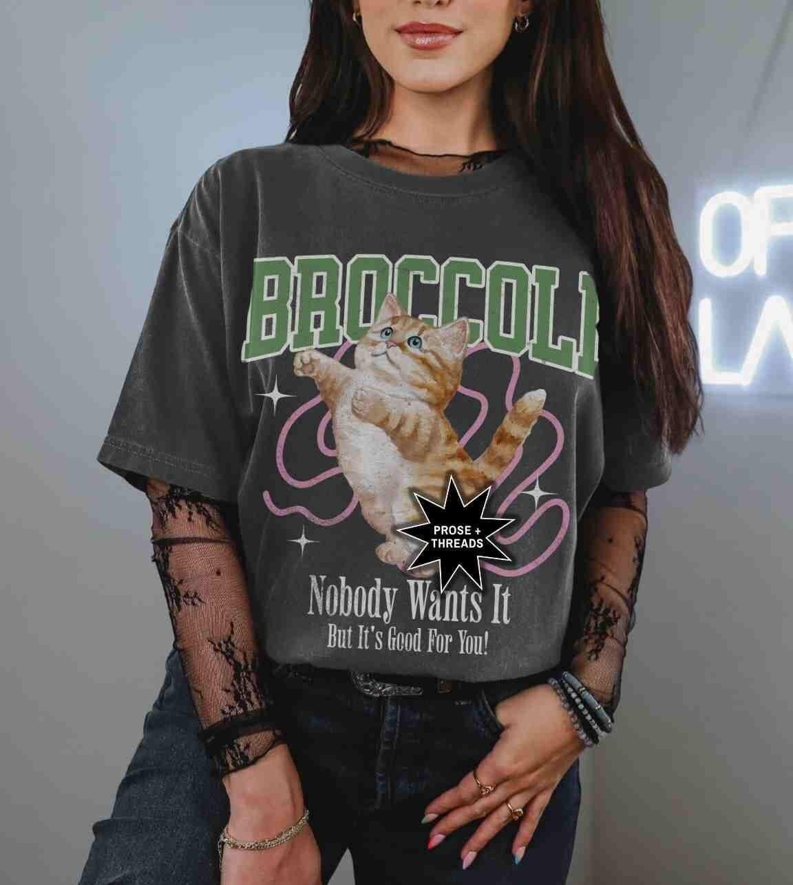 Broccoli Cat Shirt