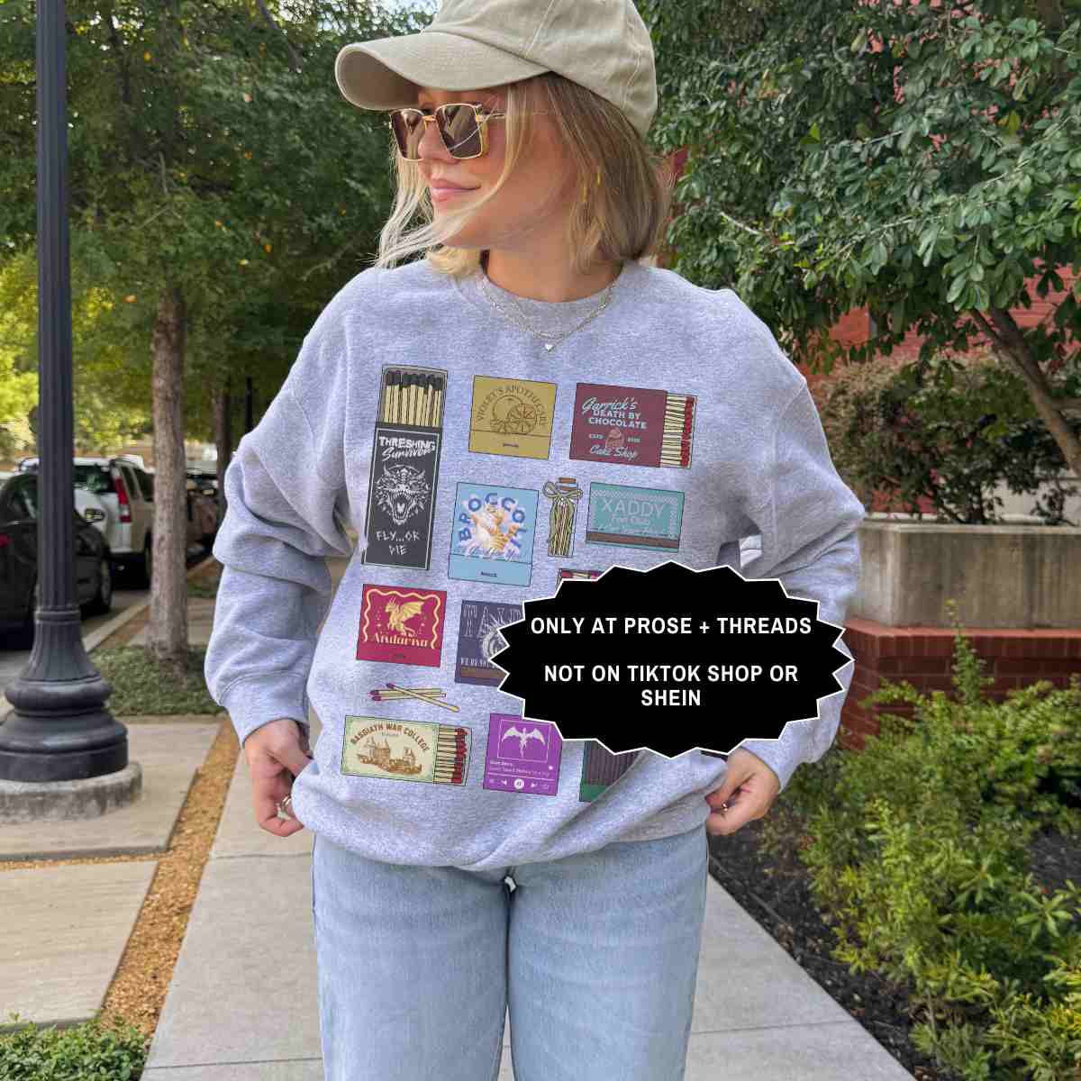 Fourth Wing Matchbox Collage Sweatshirt