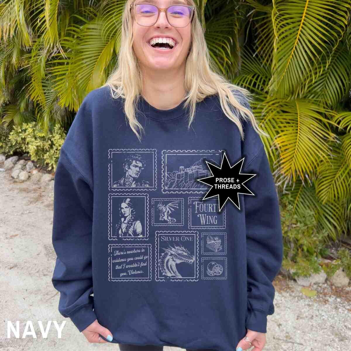 Fourth Wing Stamp Sweatshirt