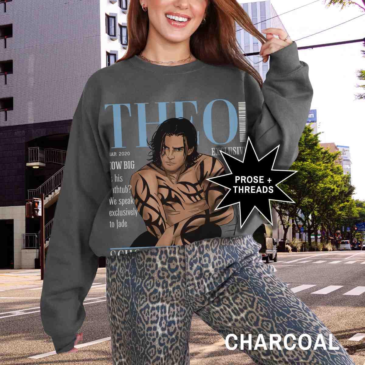 Theo Magazine Sweatshirt | Clecanian Alien Romance Sweatshirt