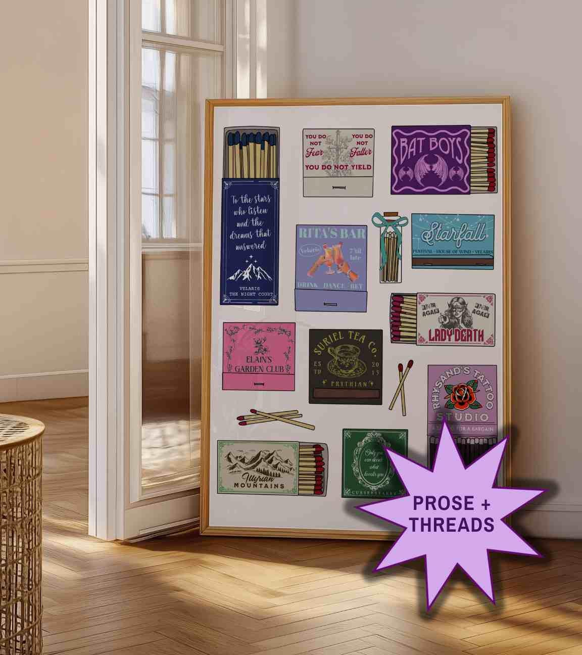 ACOTAR Matchbox Collage Art Print