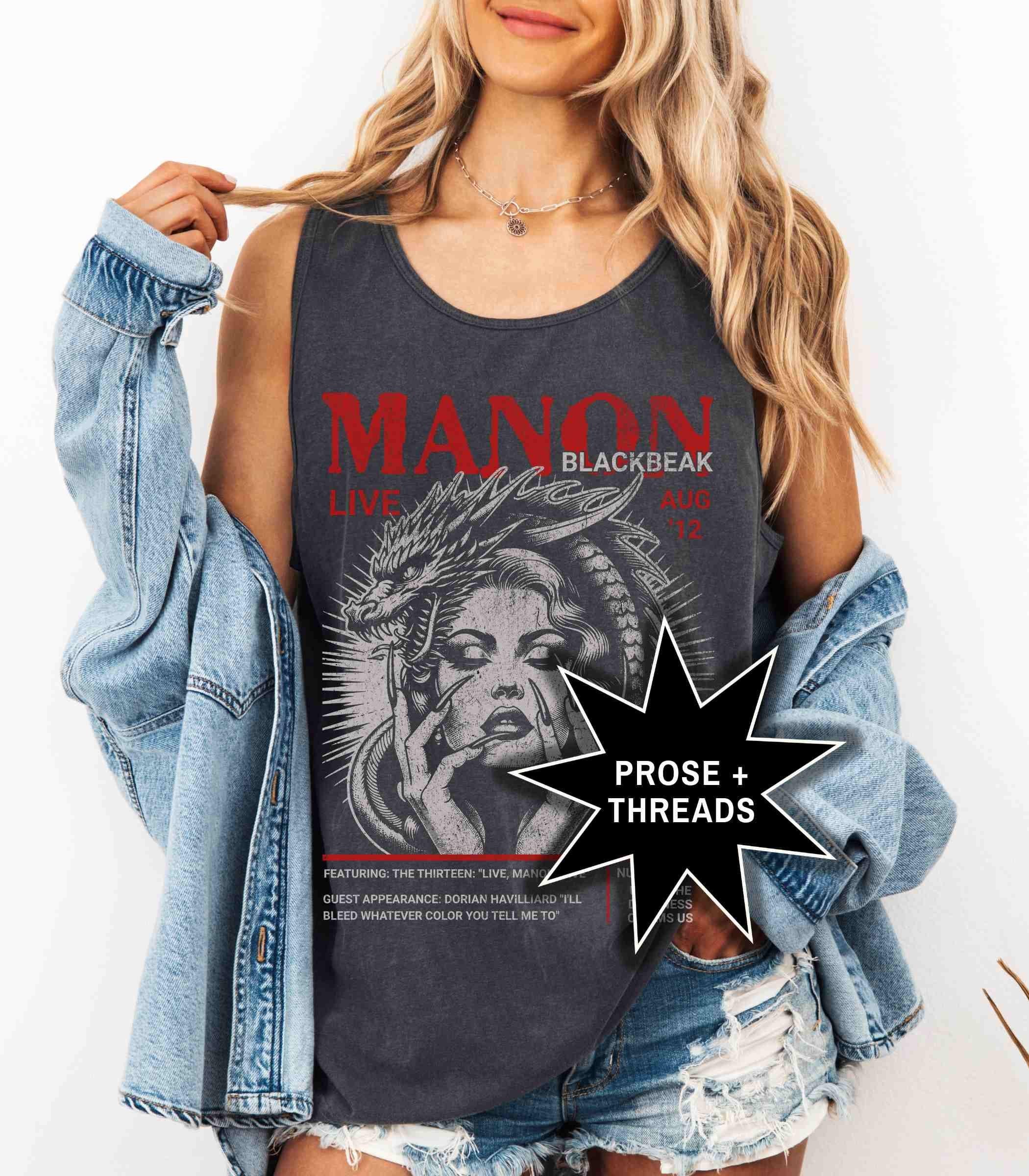 Manon Blackbeak Distressed Band Tank