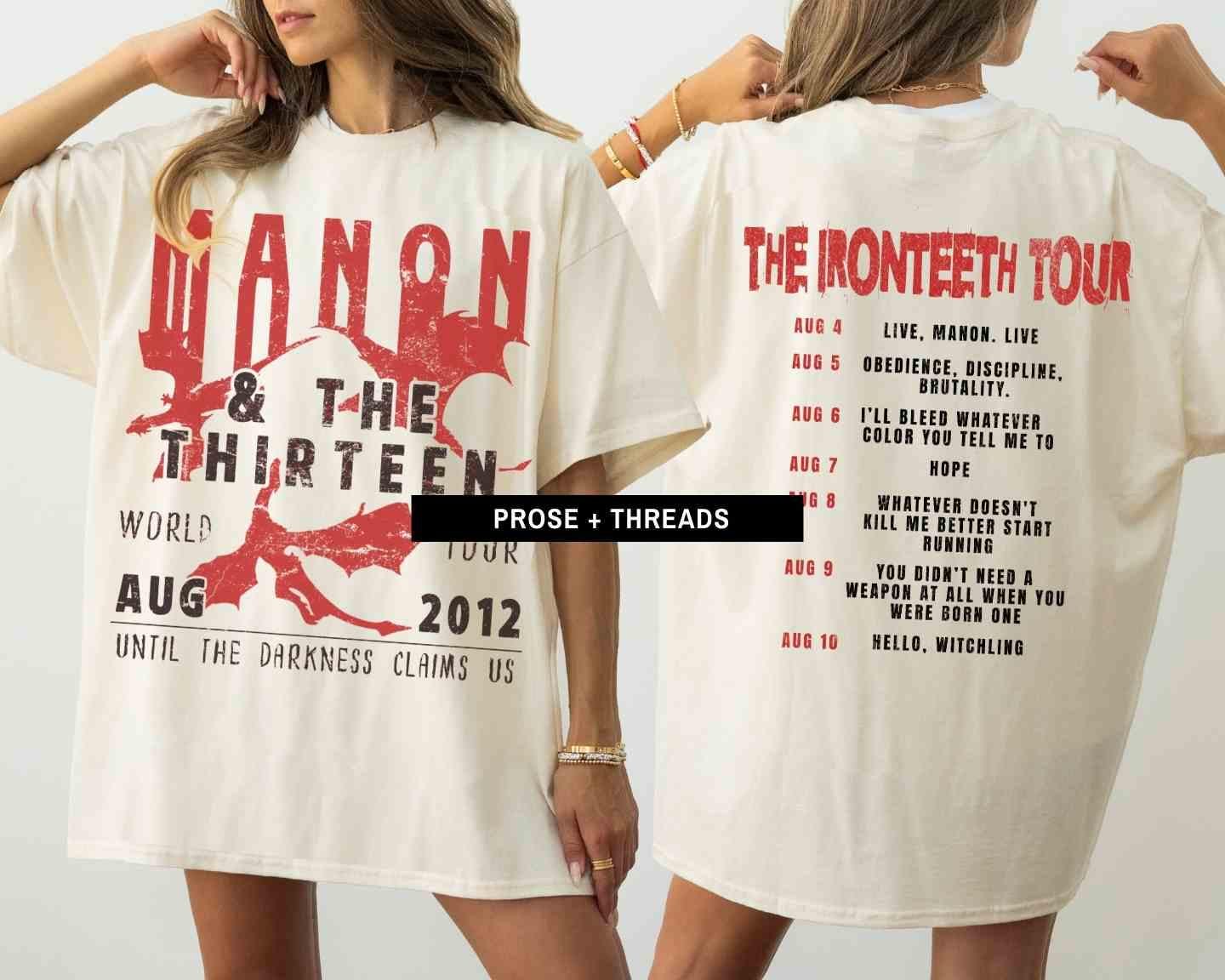 Manon & The Thirteen Tour Back Print Shirt