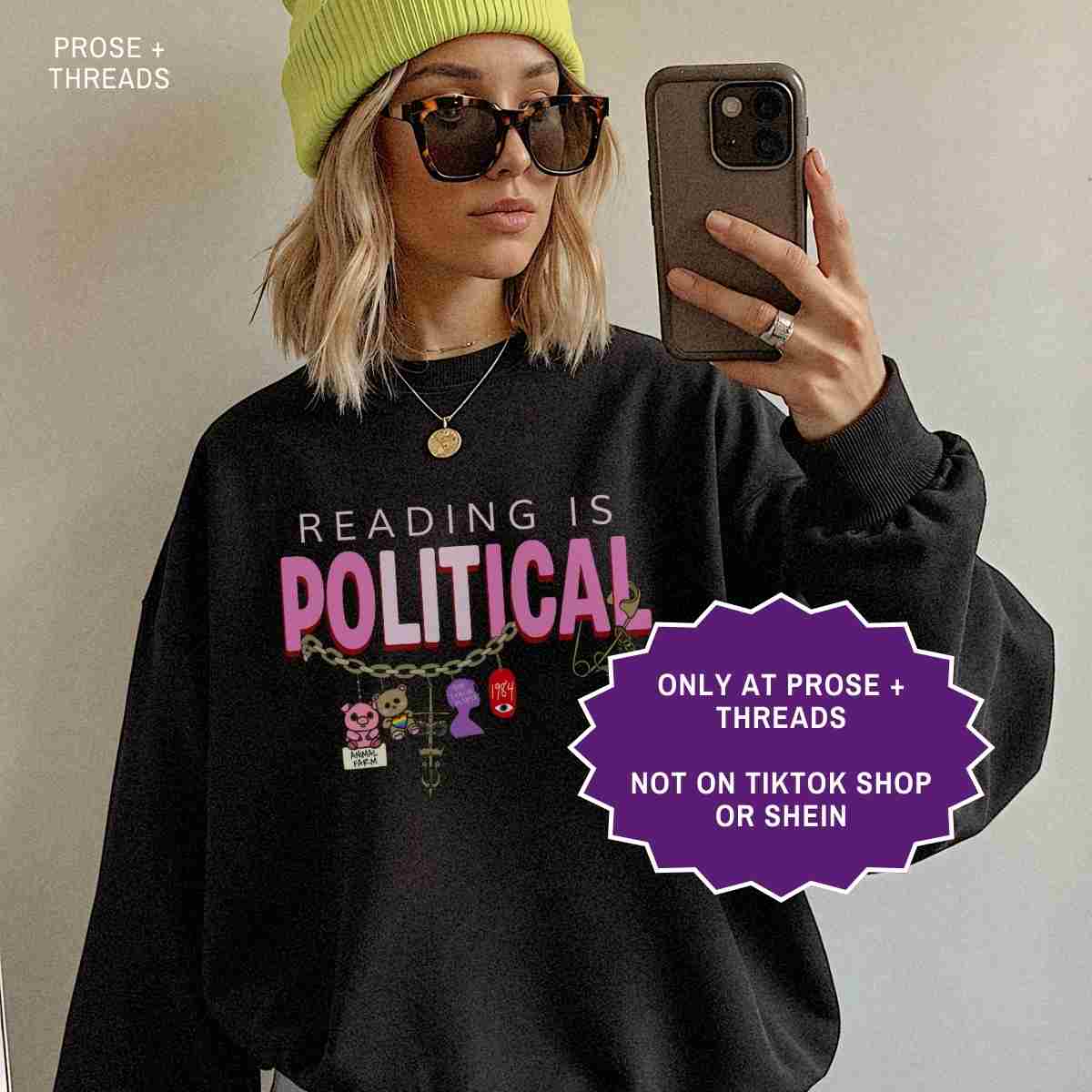 Reading Is Political Sweatshirt