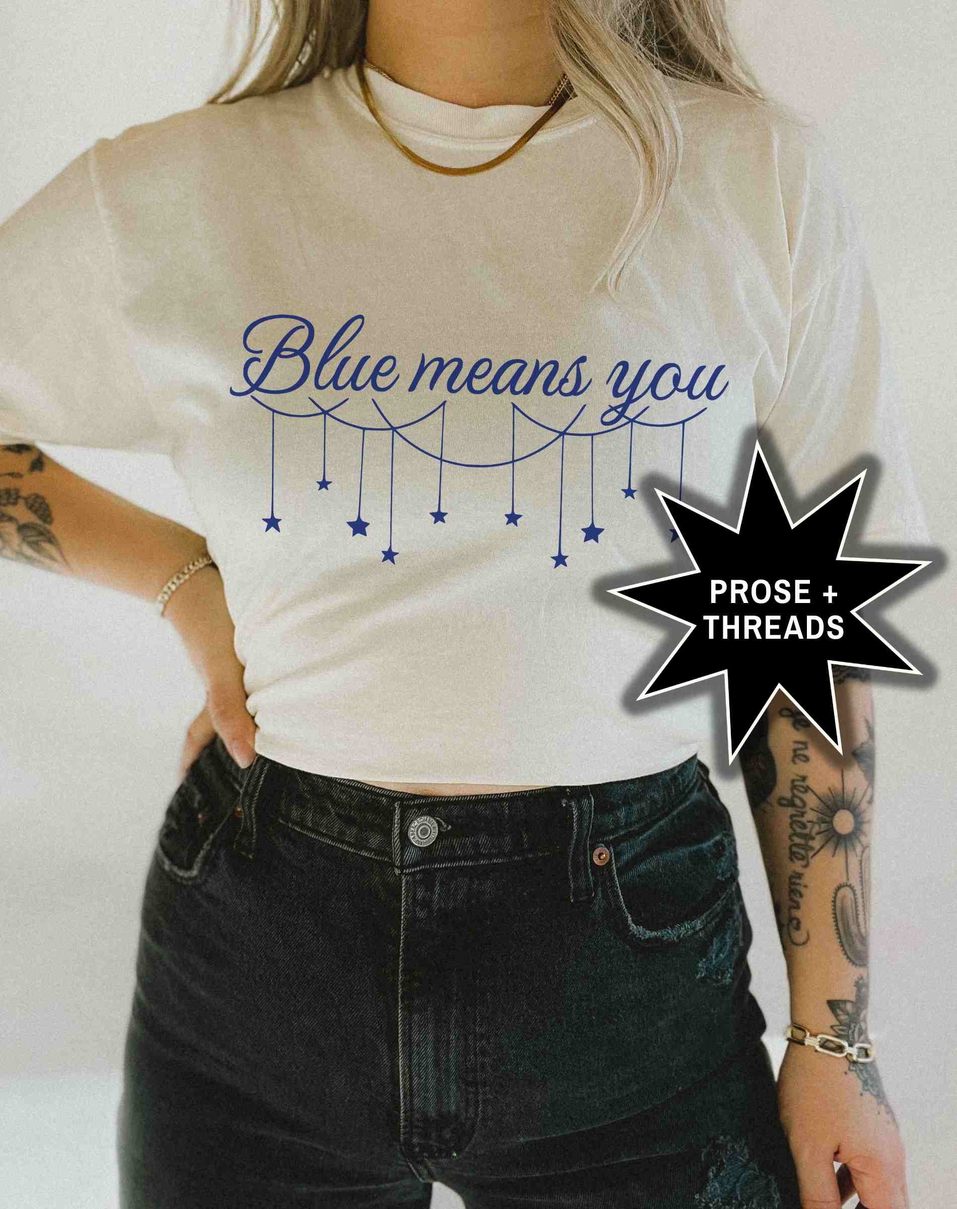 'Blue Means You' Darcy Shirt