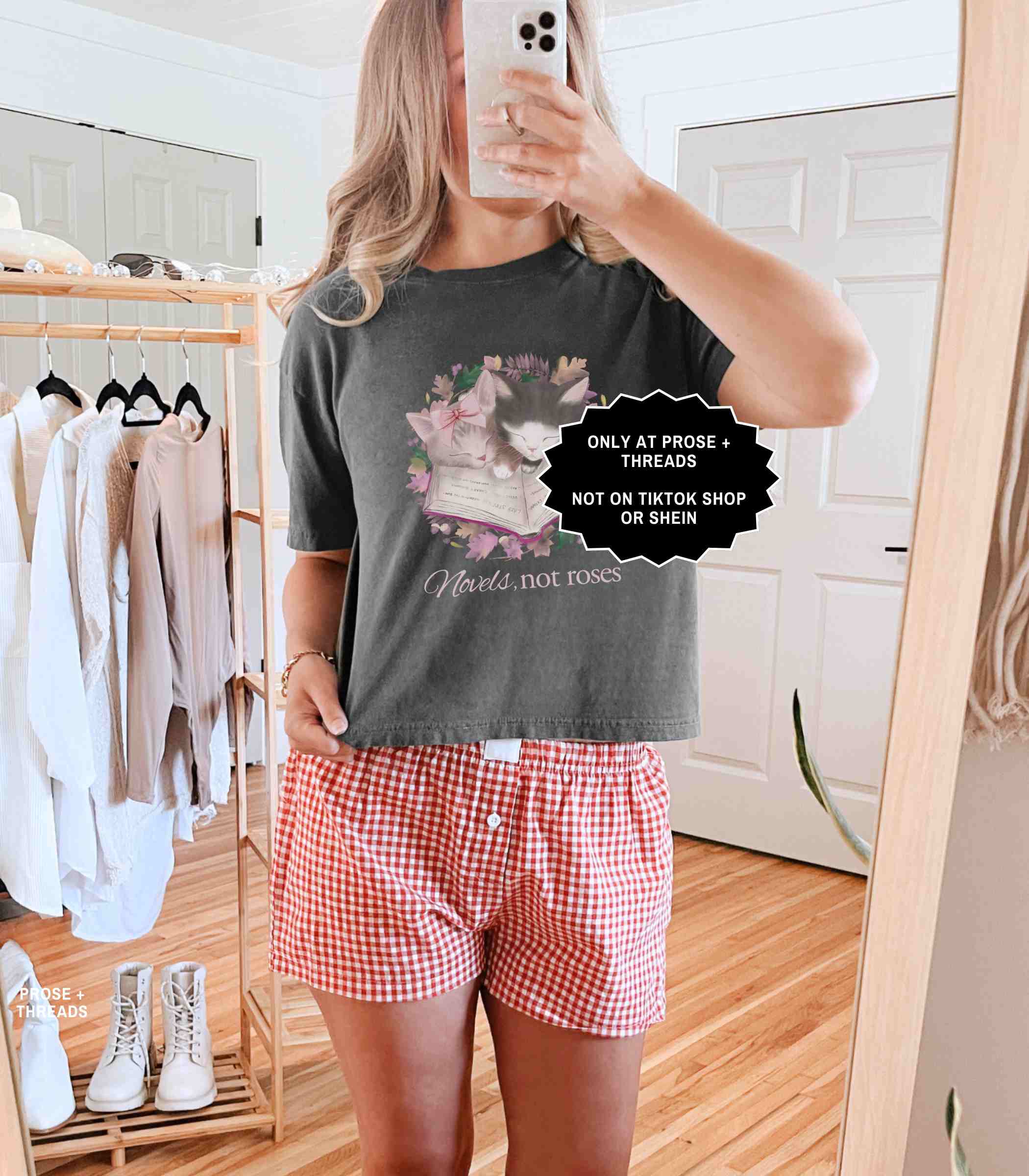 Novels Not Roses Boxy Tee