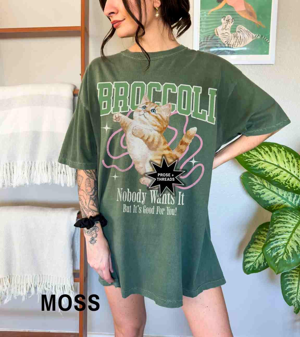 Broccoli Cat Shirt