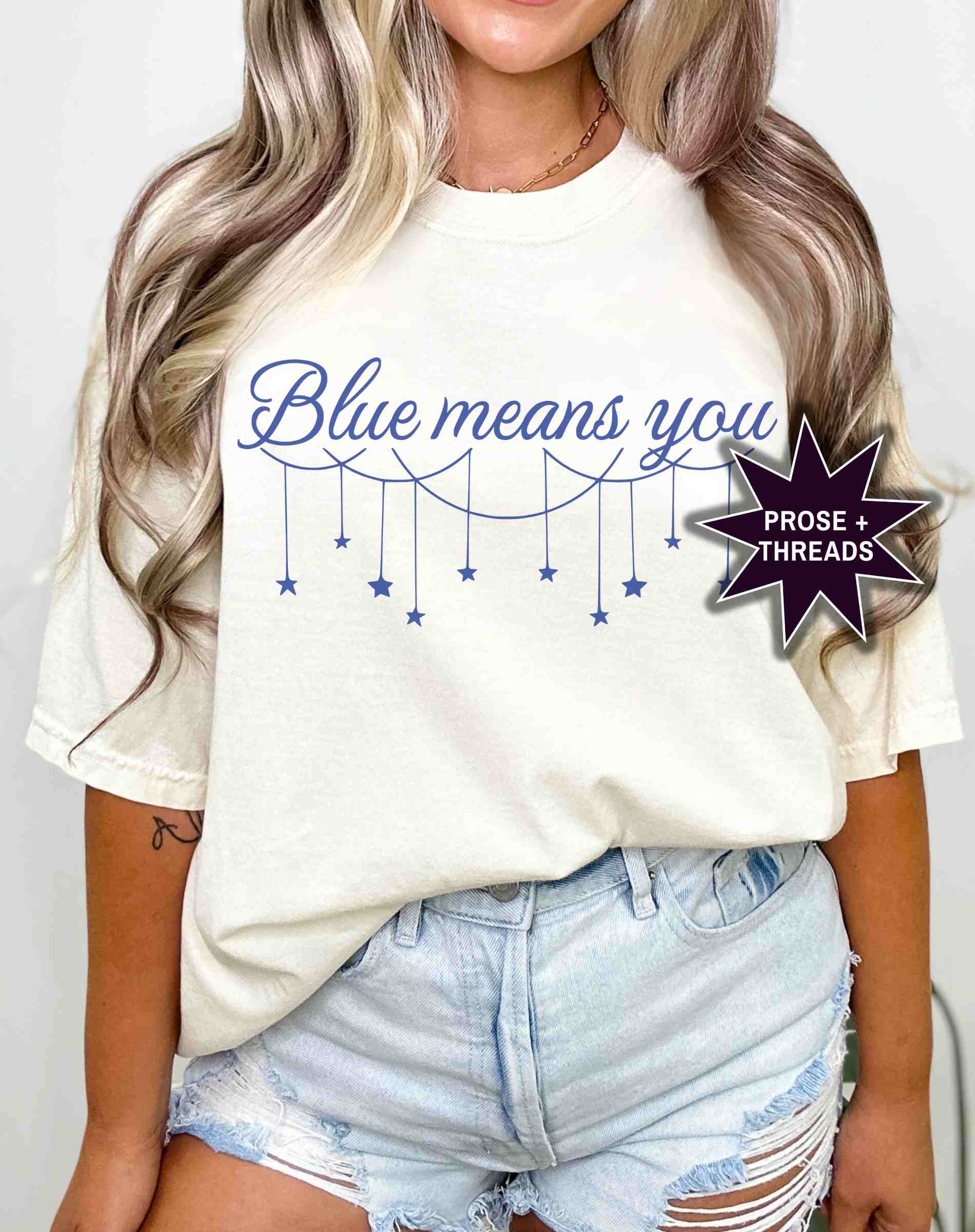 'Blue Means You' Darcy Shirt