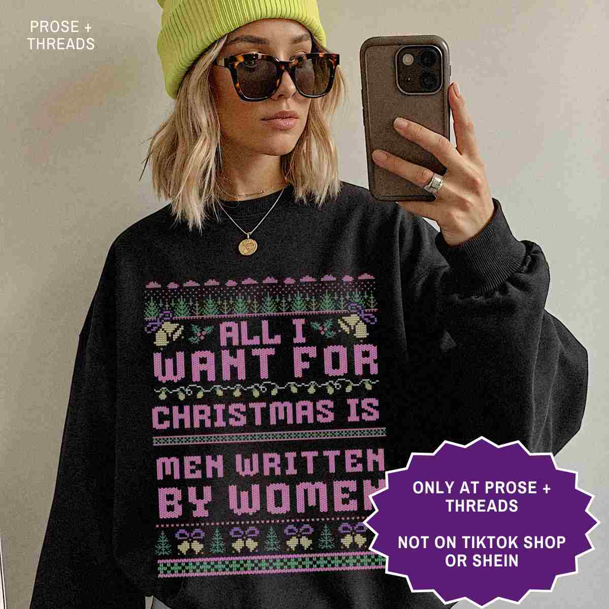 Book Boyfriend Christmas Sweater