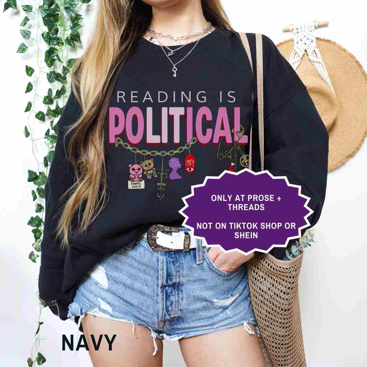 Reading Is Political Sweatshirt