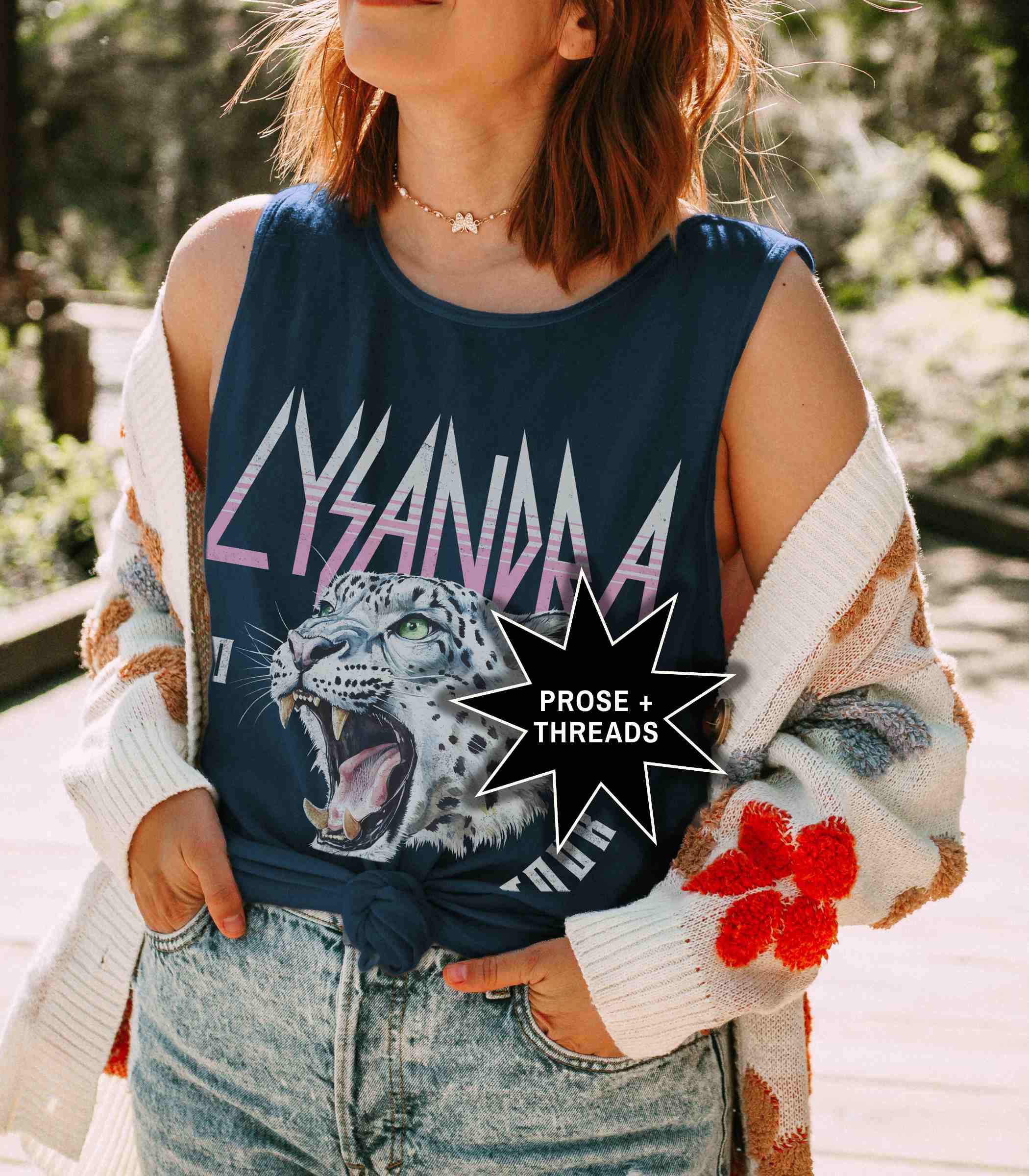 Lysandra Ennar Distressed Tank