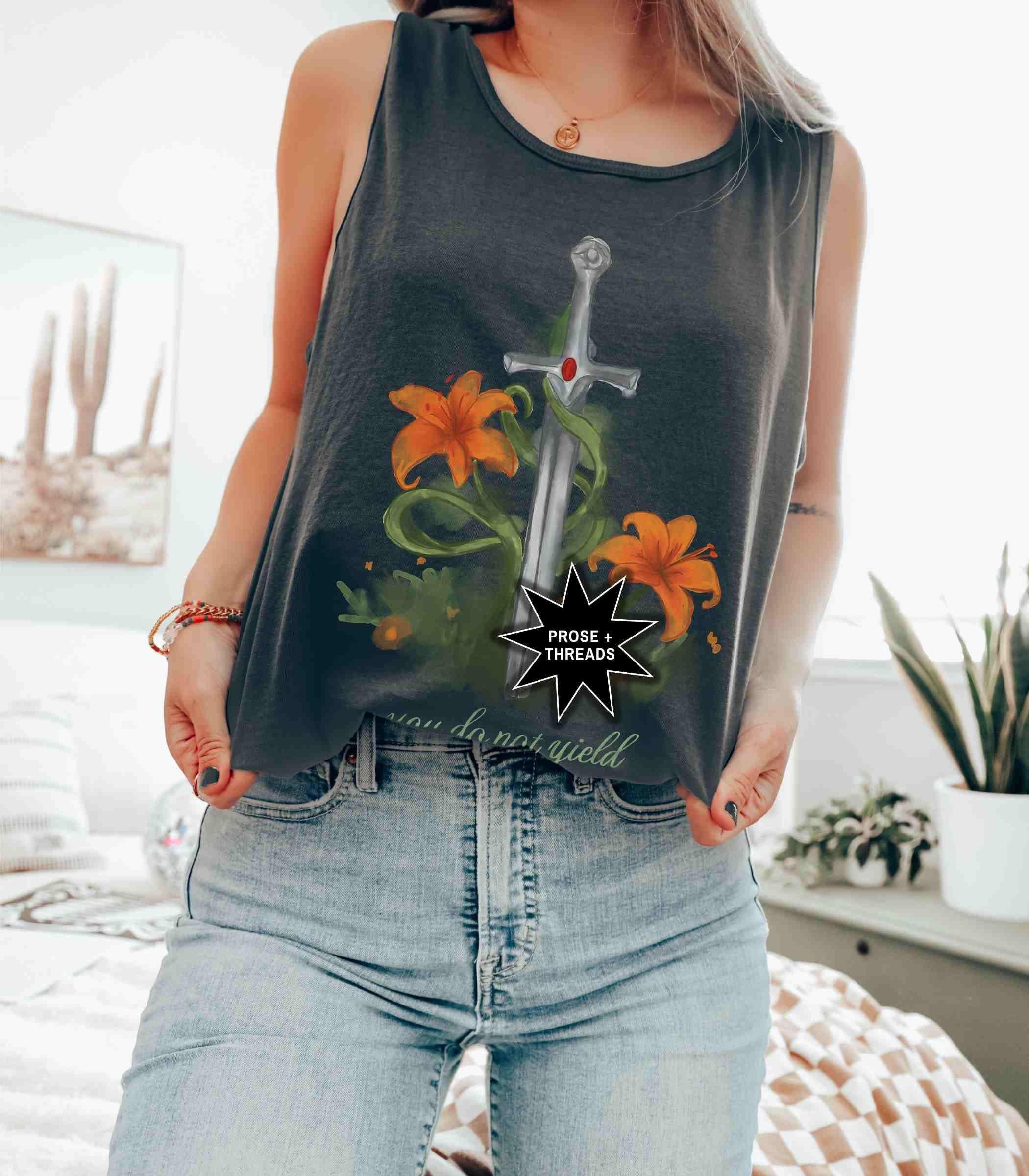 You Do Not Yield Watercolor Tank