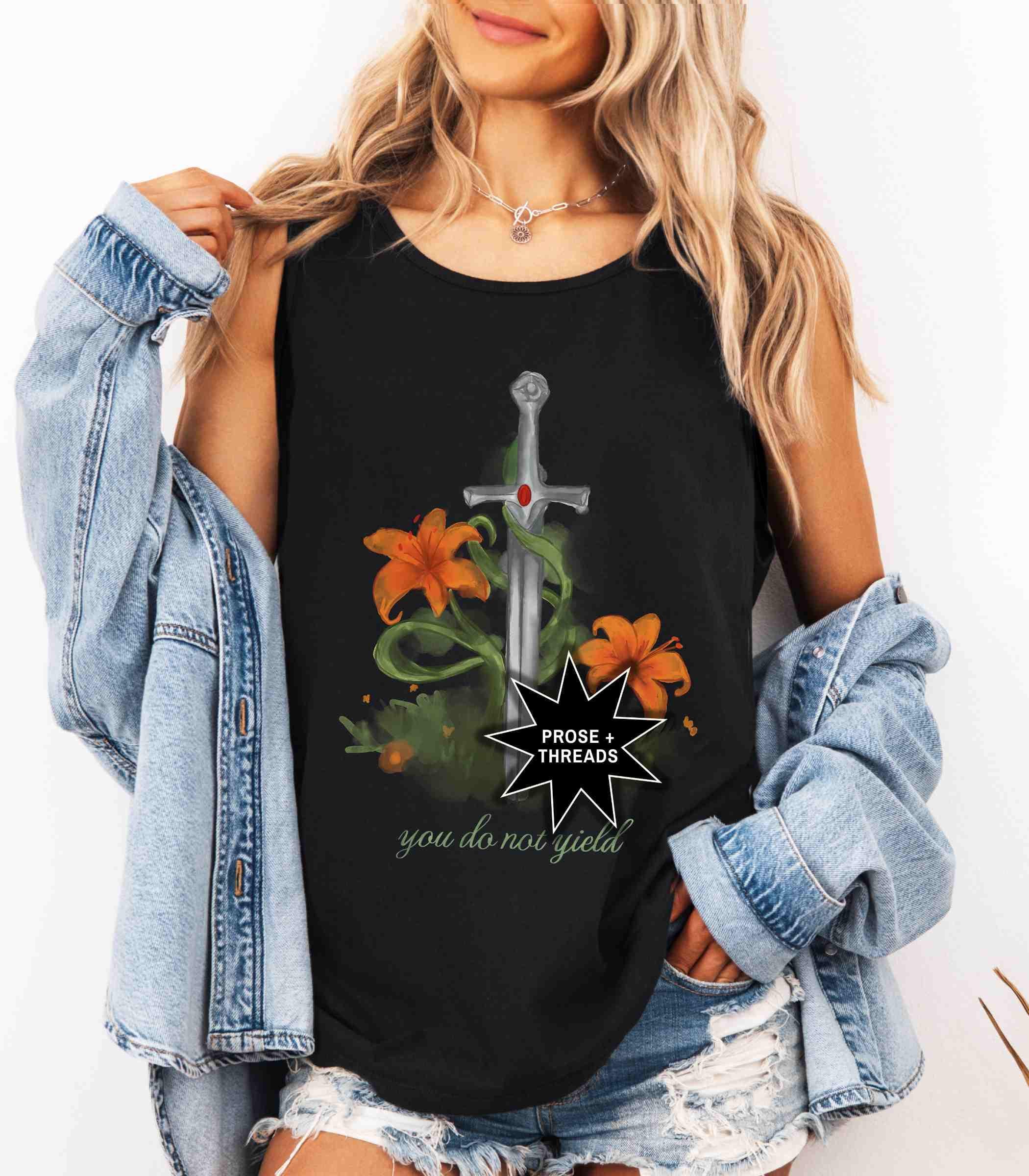 You Do Not Yield Watercolor Tank