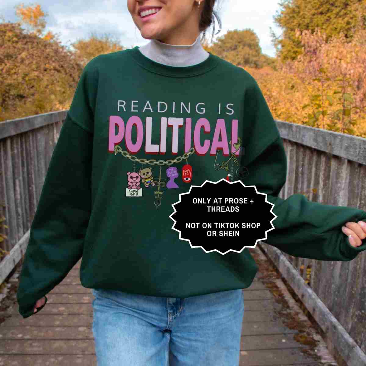 Reading Is Political Sweatshirt