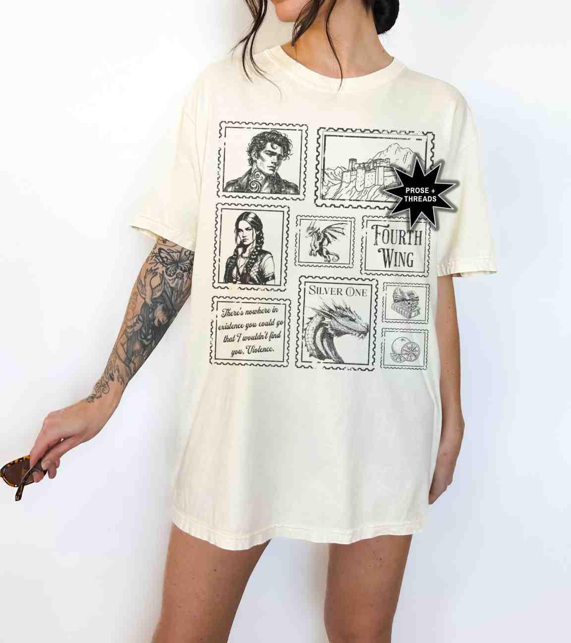 Fourth Wing Stamp Shirt