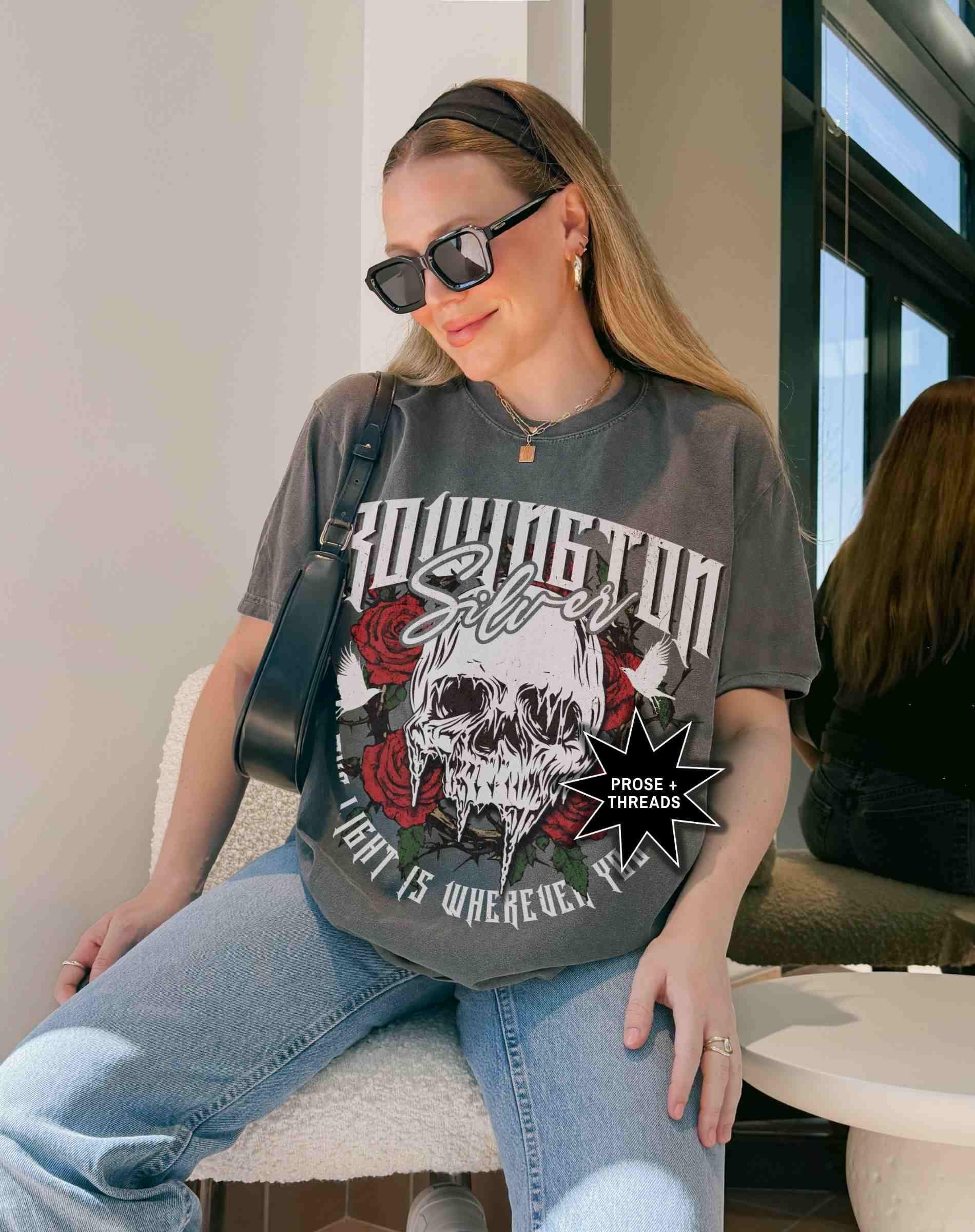 Rowington Silver Distressed Shirt