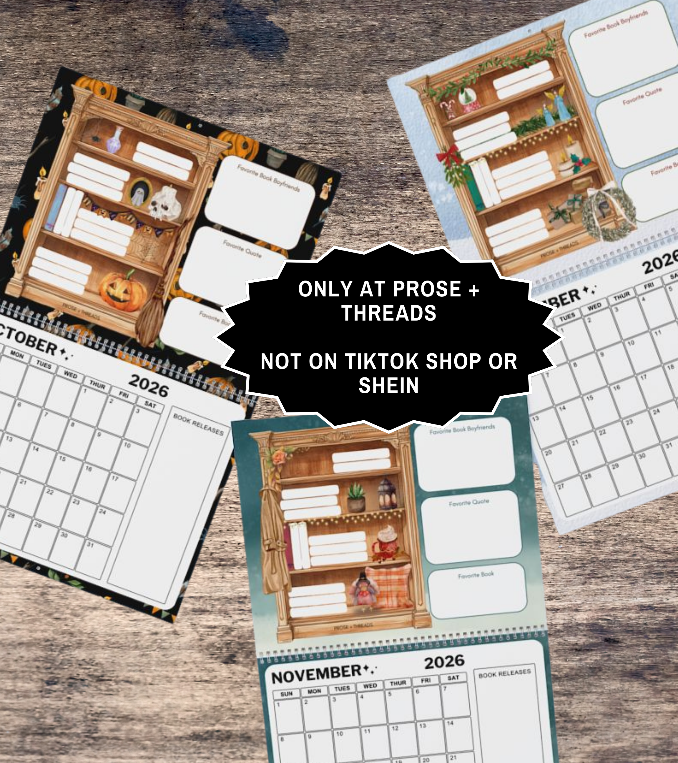 Reading Tracker Calendar 2026