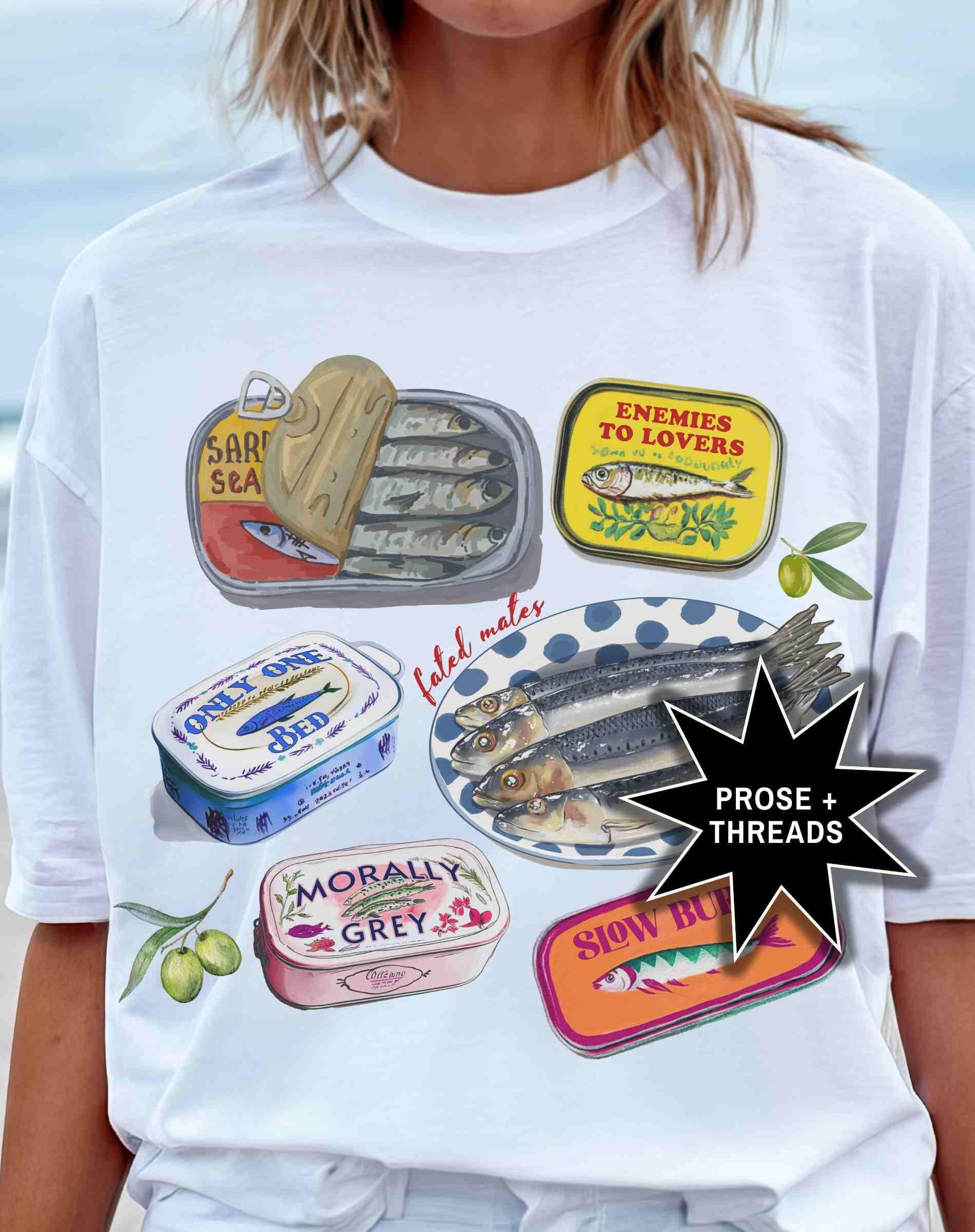 Sardine Book Trope Shirt