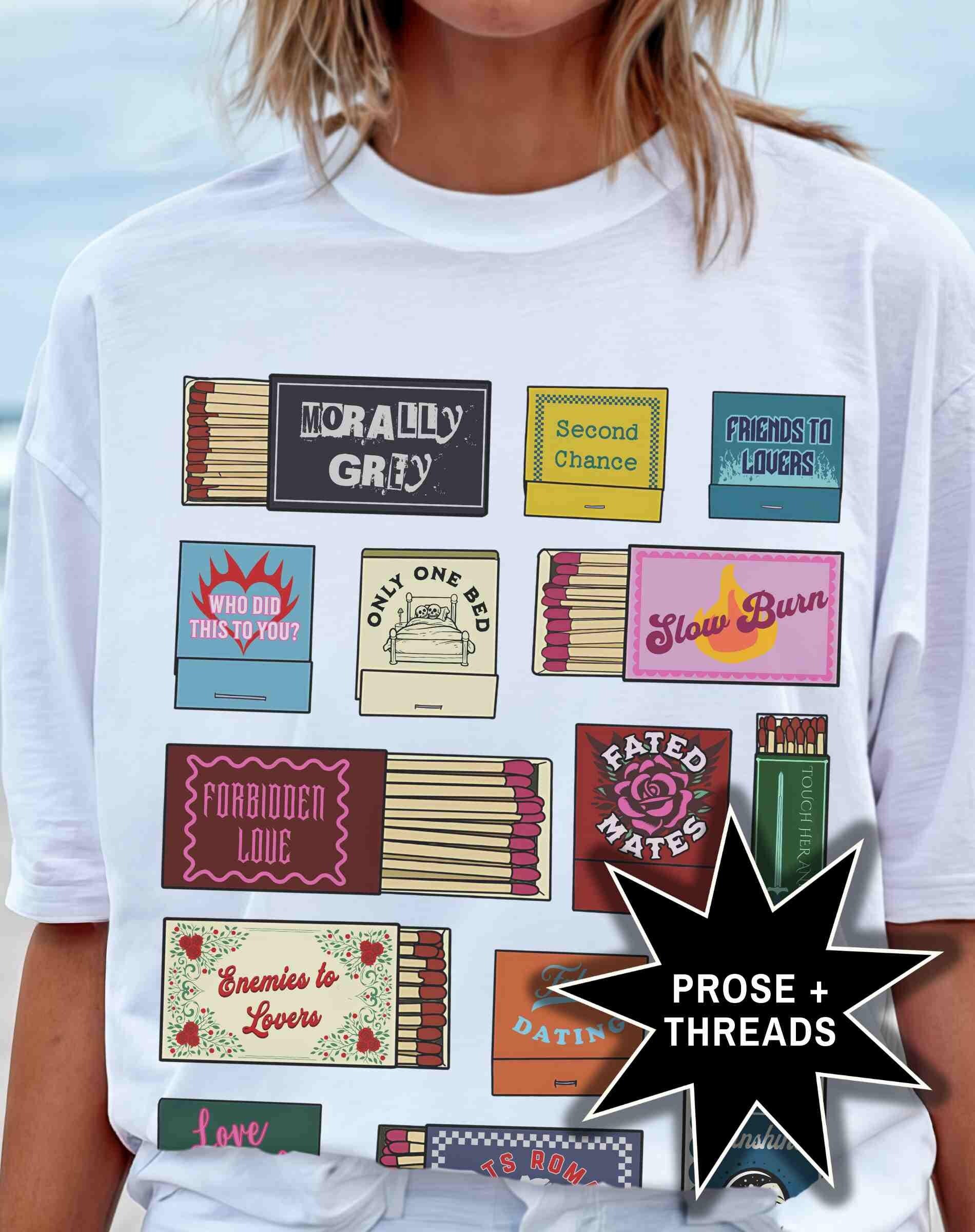 Book Trope Matchbox Shirt