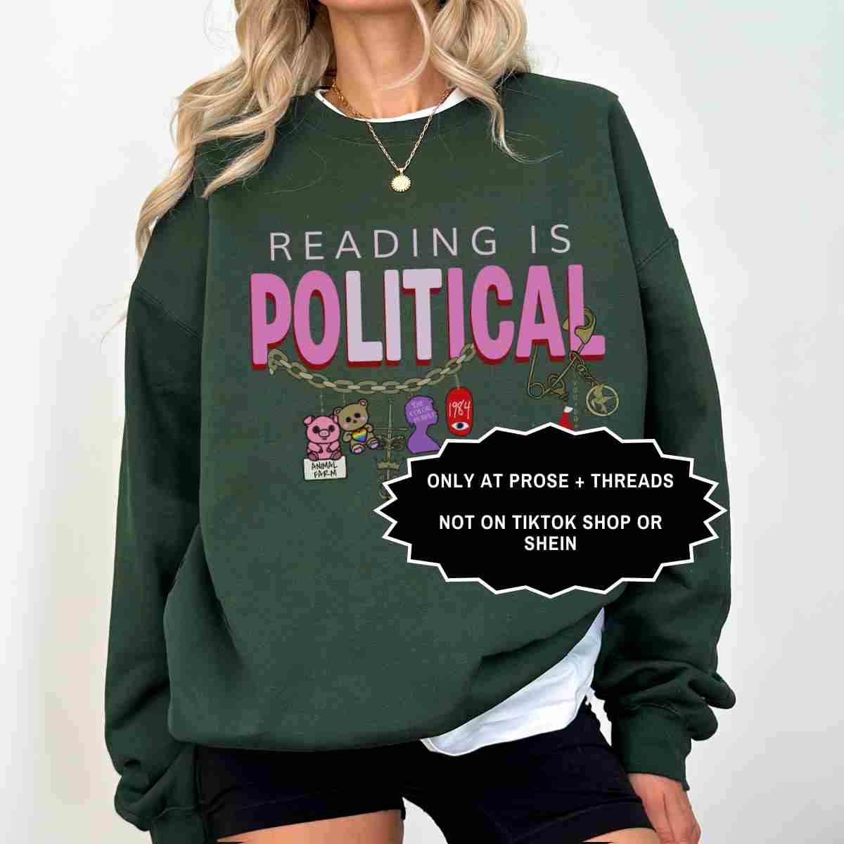 Reading Is Political Sweatshirt