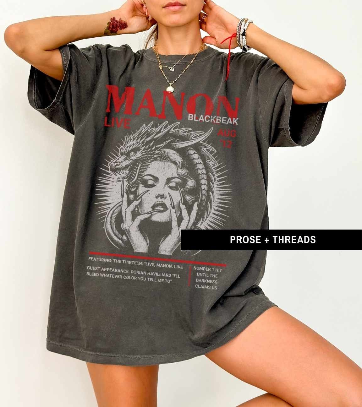 Manon Blackbeak Distressed Band Shirt